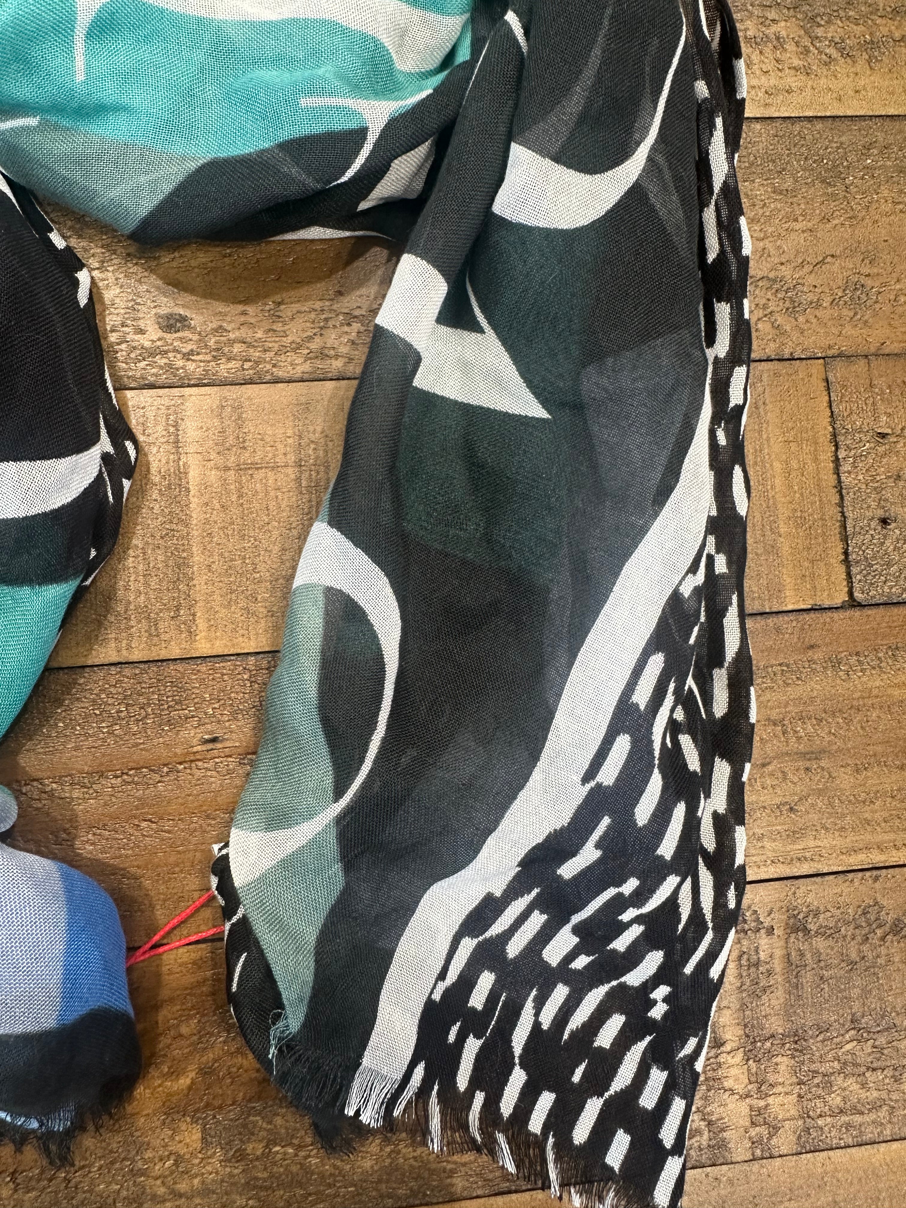 Street One Colour Print Scarf In Multi