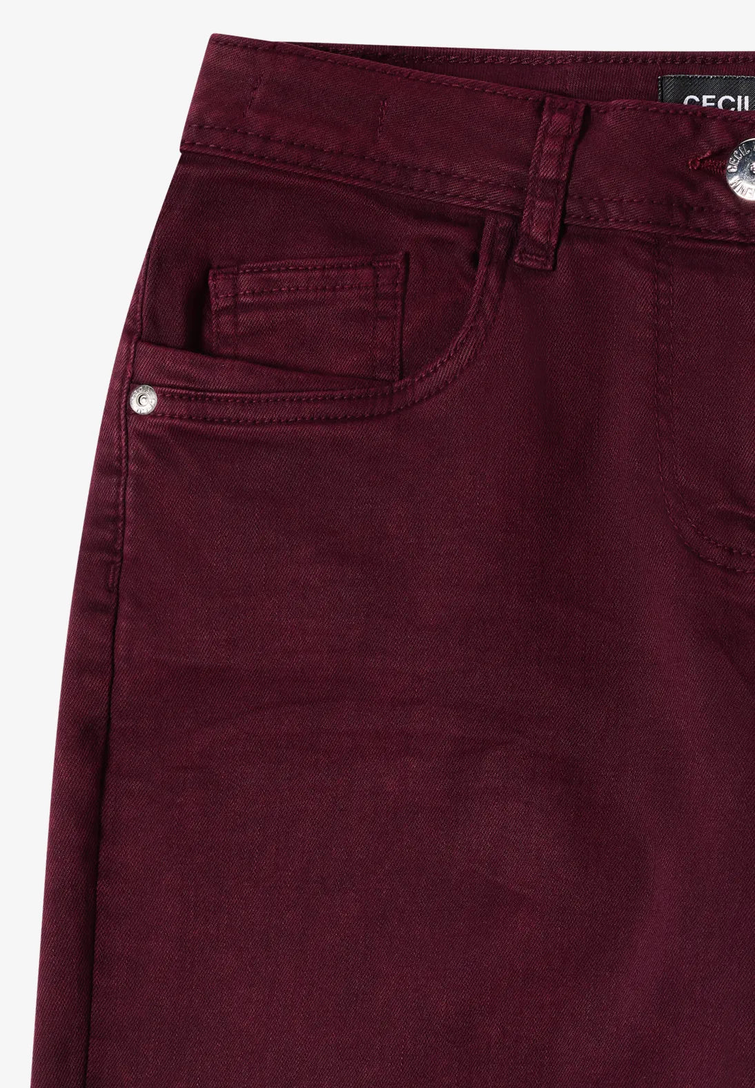 Neele Straight leg jeans In Red Wine