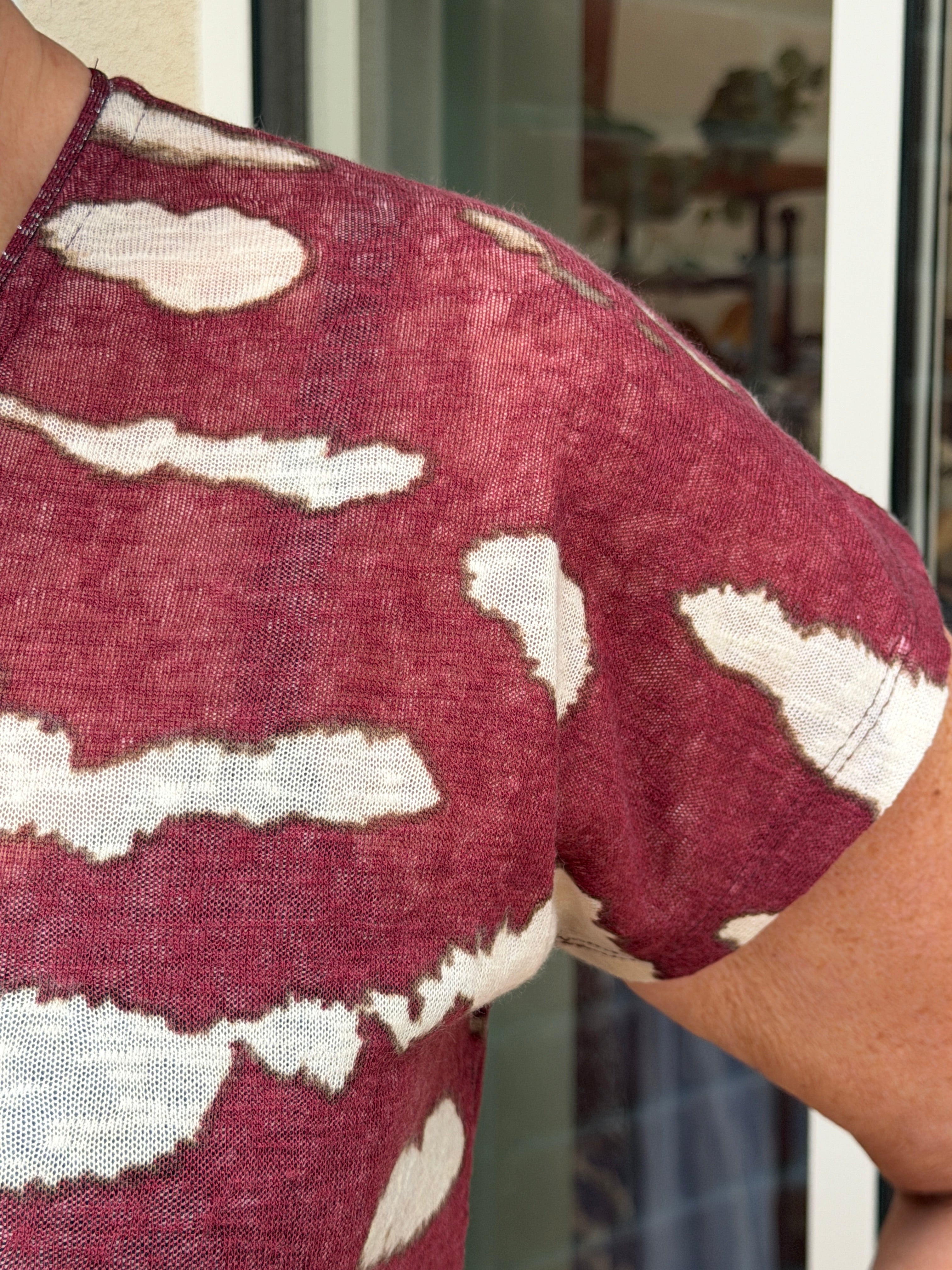 Soya Concept Aretha T-Shirt In Oxblood