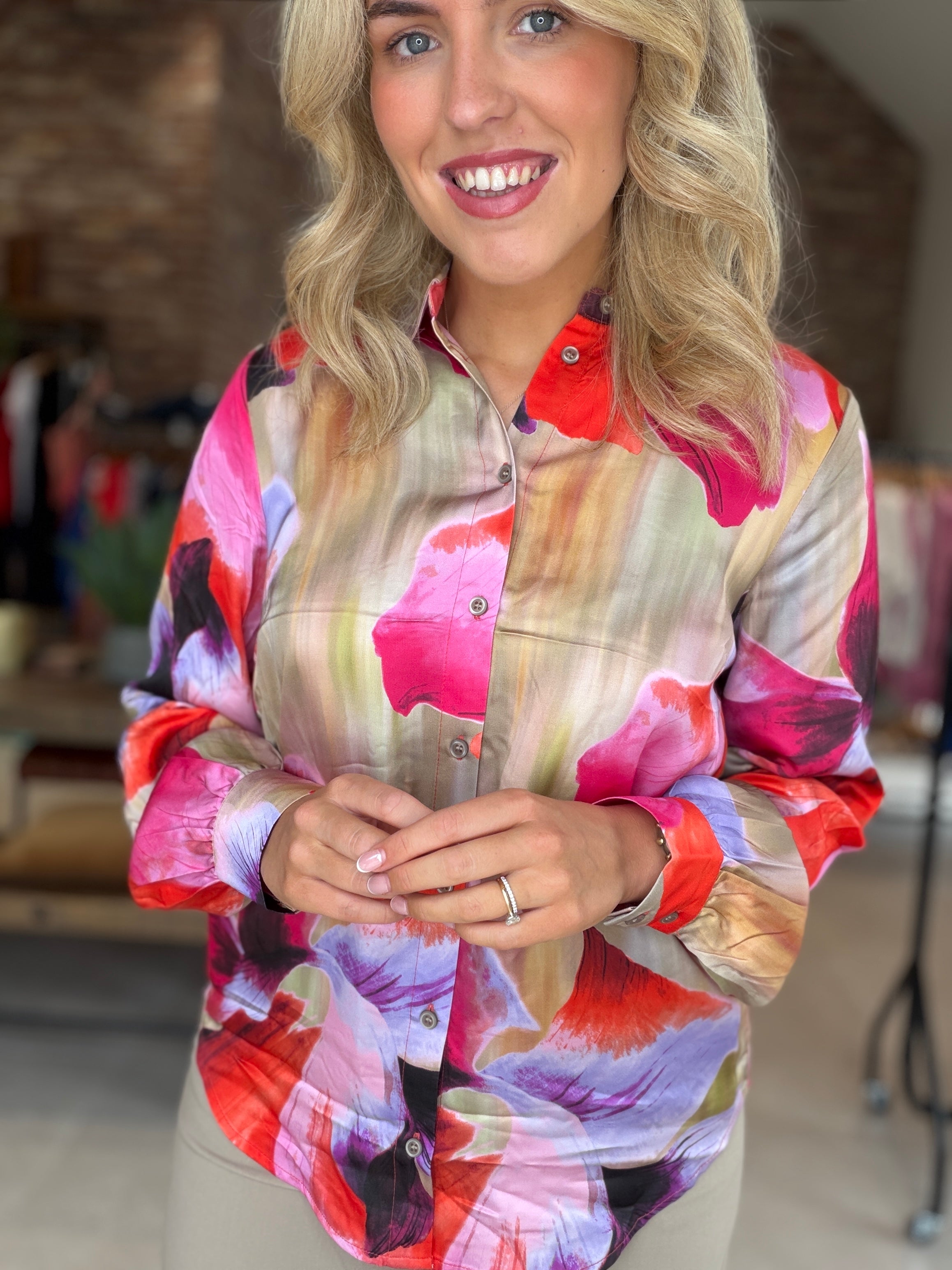 Nümph Numaria Shirt In Mink Multi