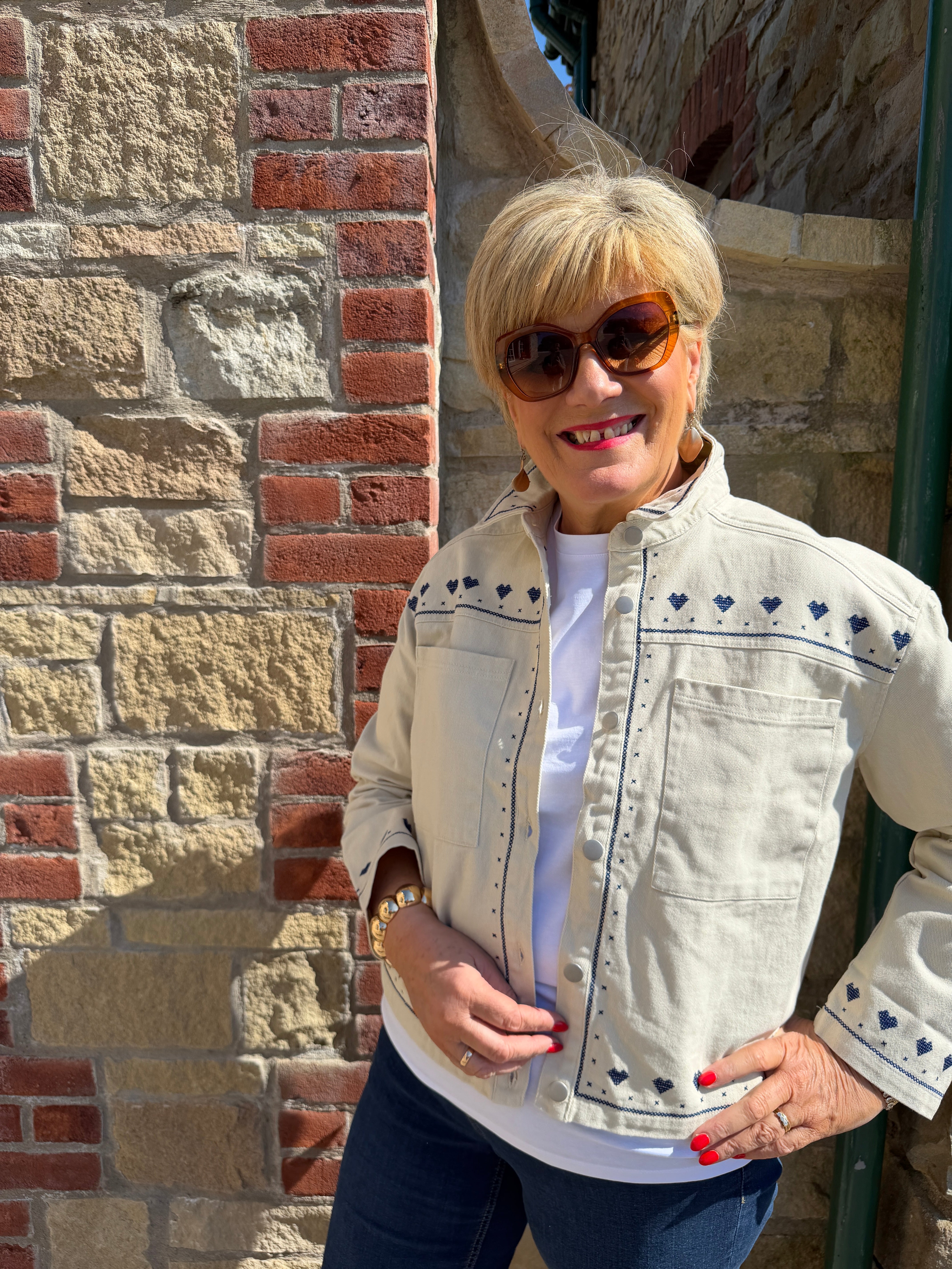 Saint Tropez Jacket in Turtledove White