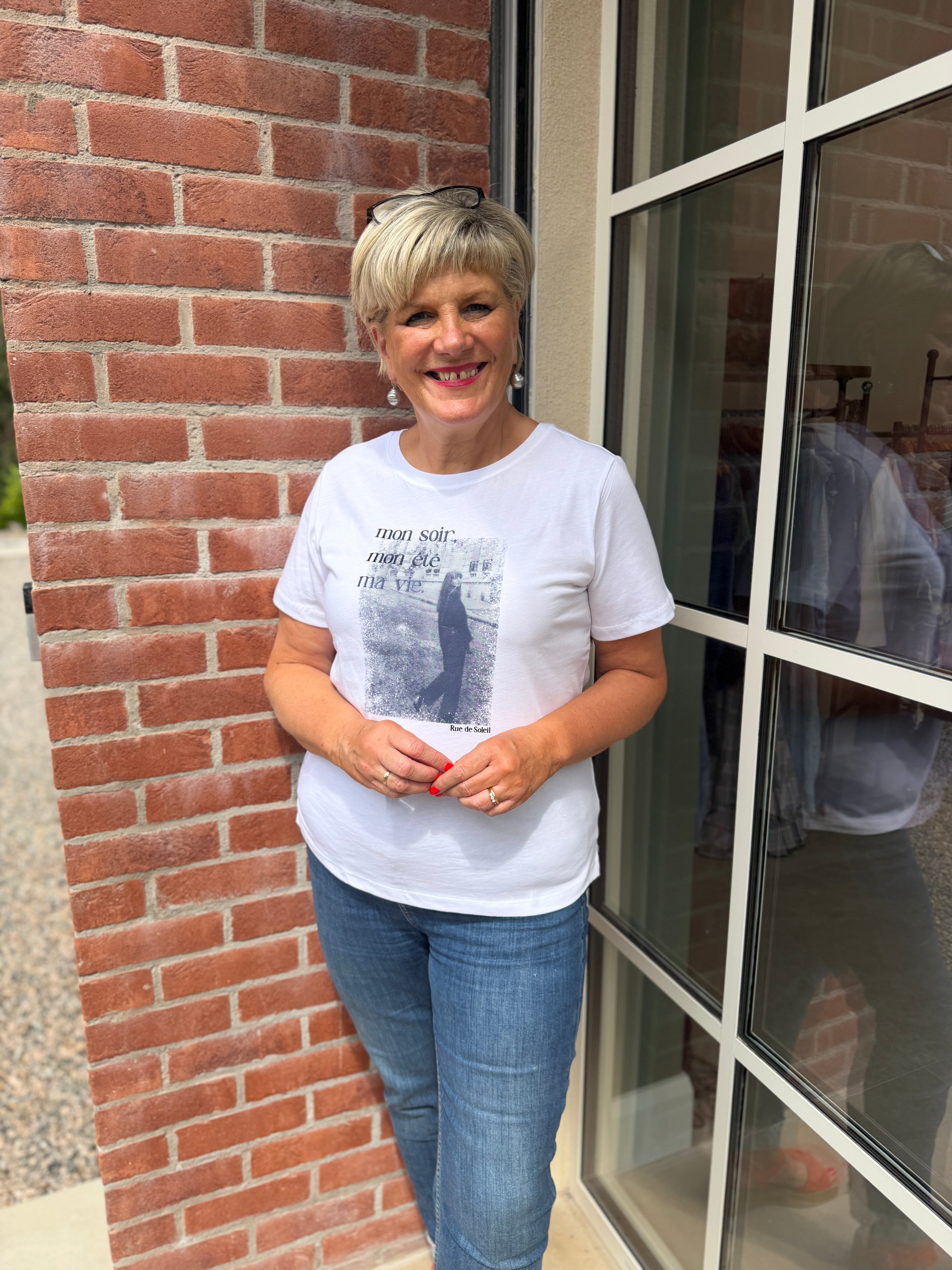 Street One photo print t-shirt in white