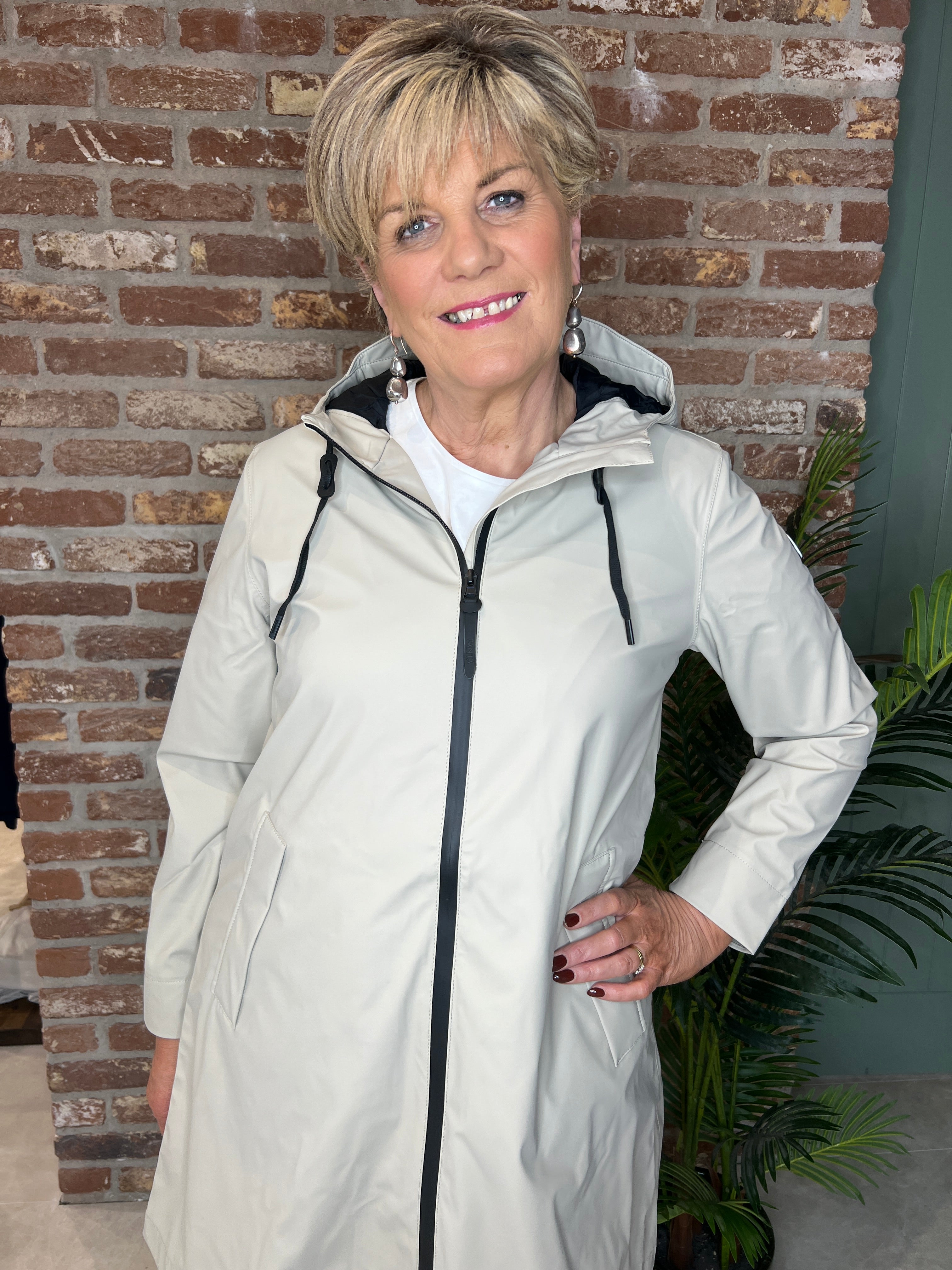 Tanta Nuovola Raincoat in Stone Grey