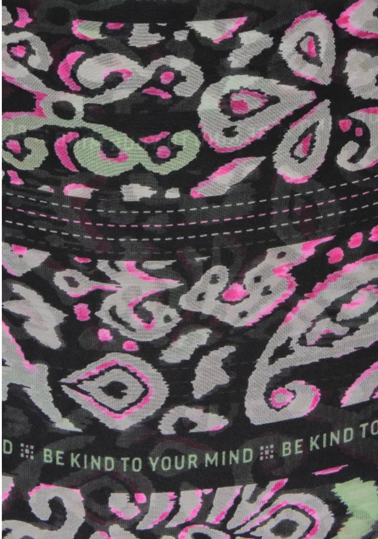 Cecil Printed Loop Snood In Black
