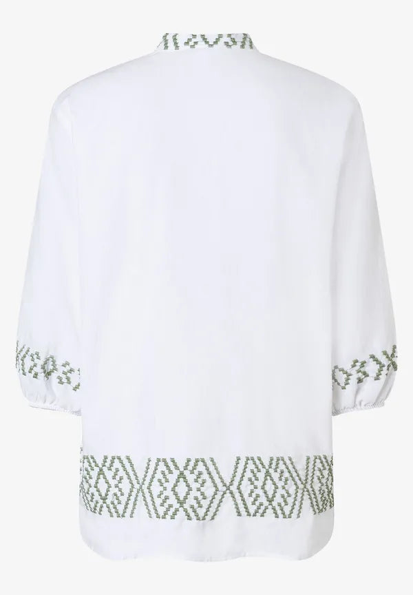 More & More Embroidery Blouse In Multi