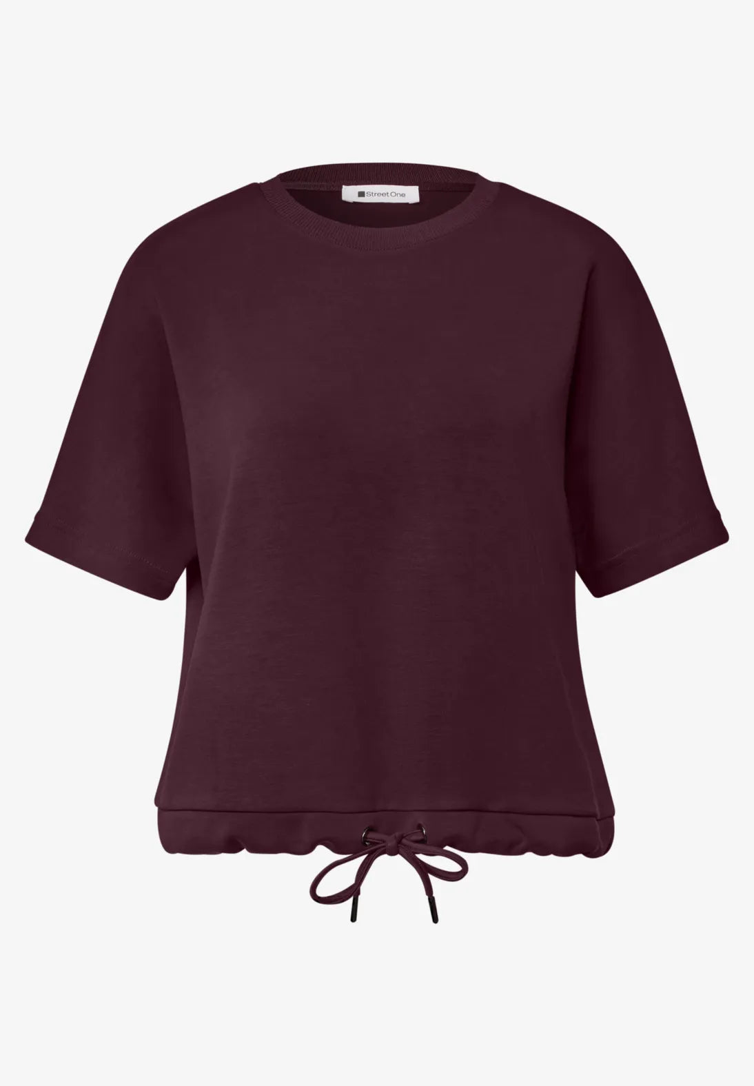 Silk look top in Rustic Rouge