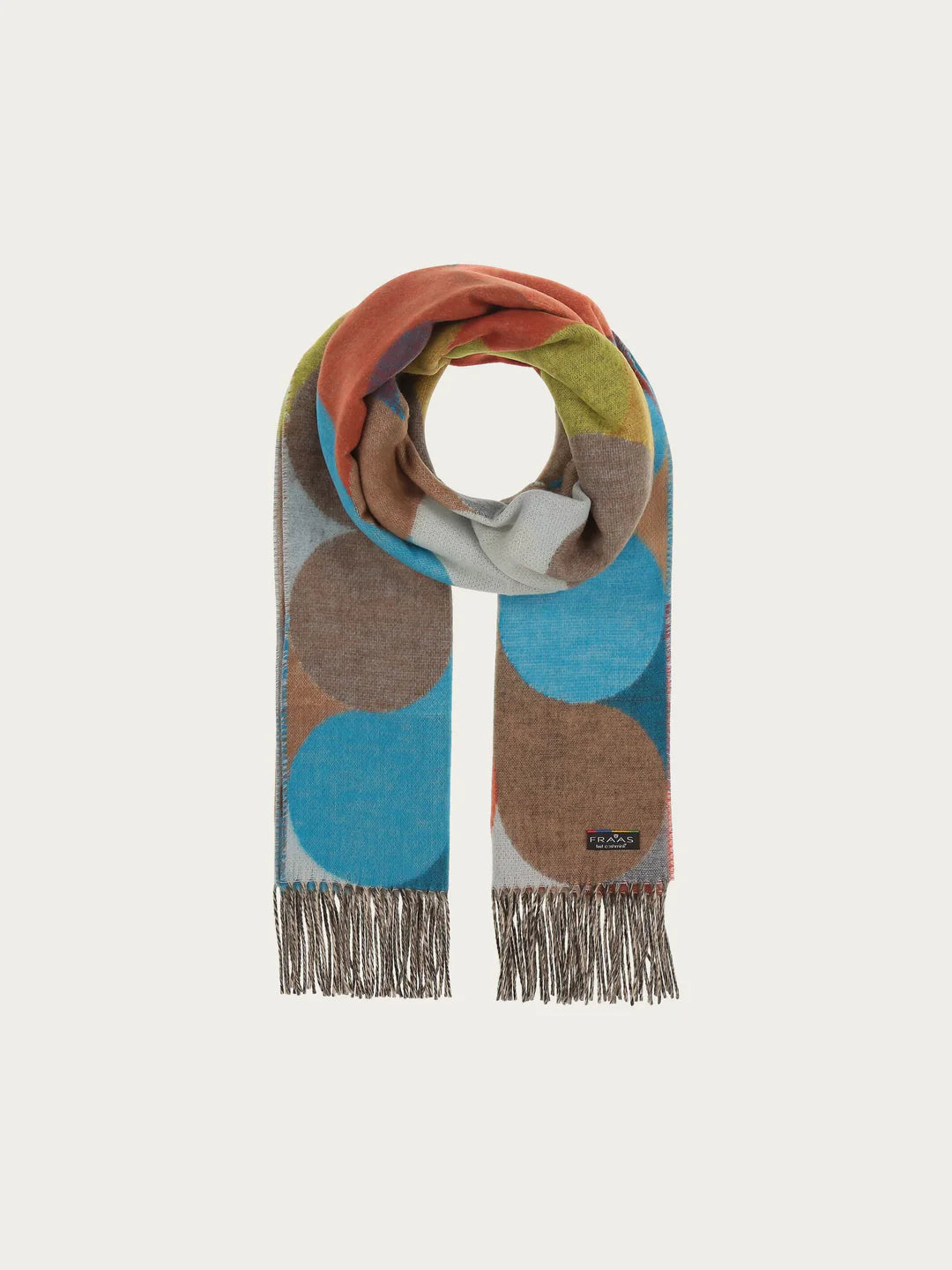 Cashmink Polka Dot design Scarf In French Blue