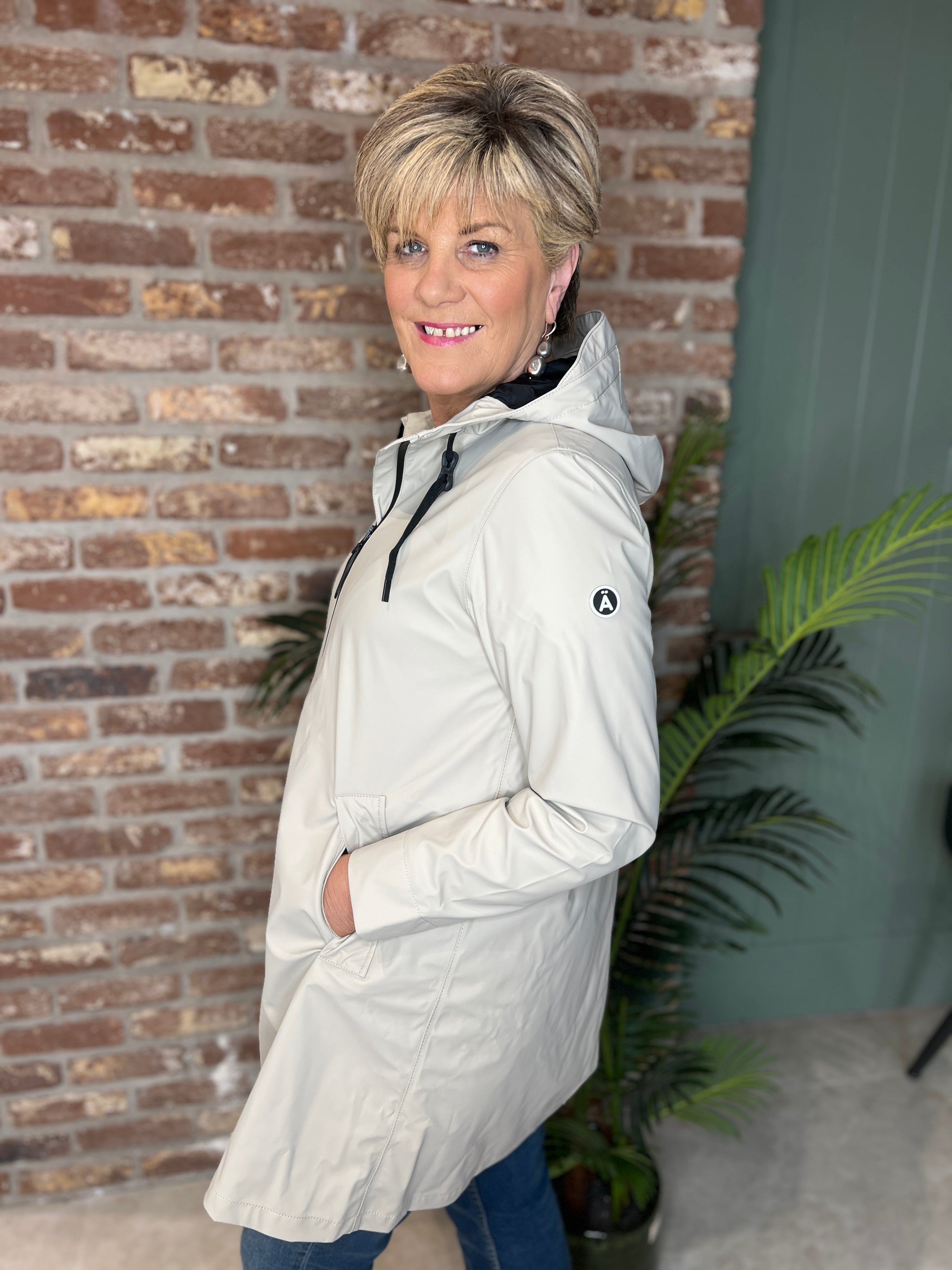 Tanta Nuovola Raincoat in Stone Grey