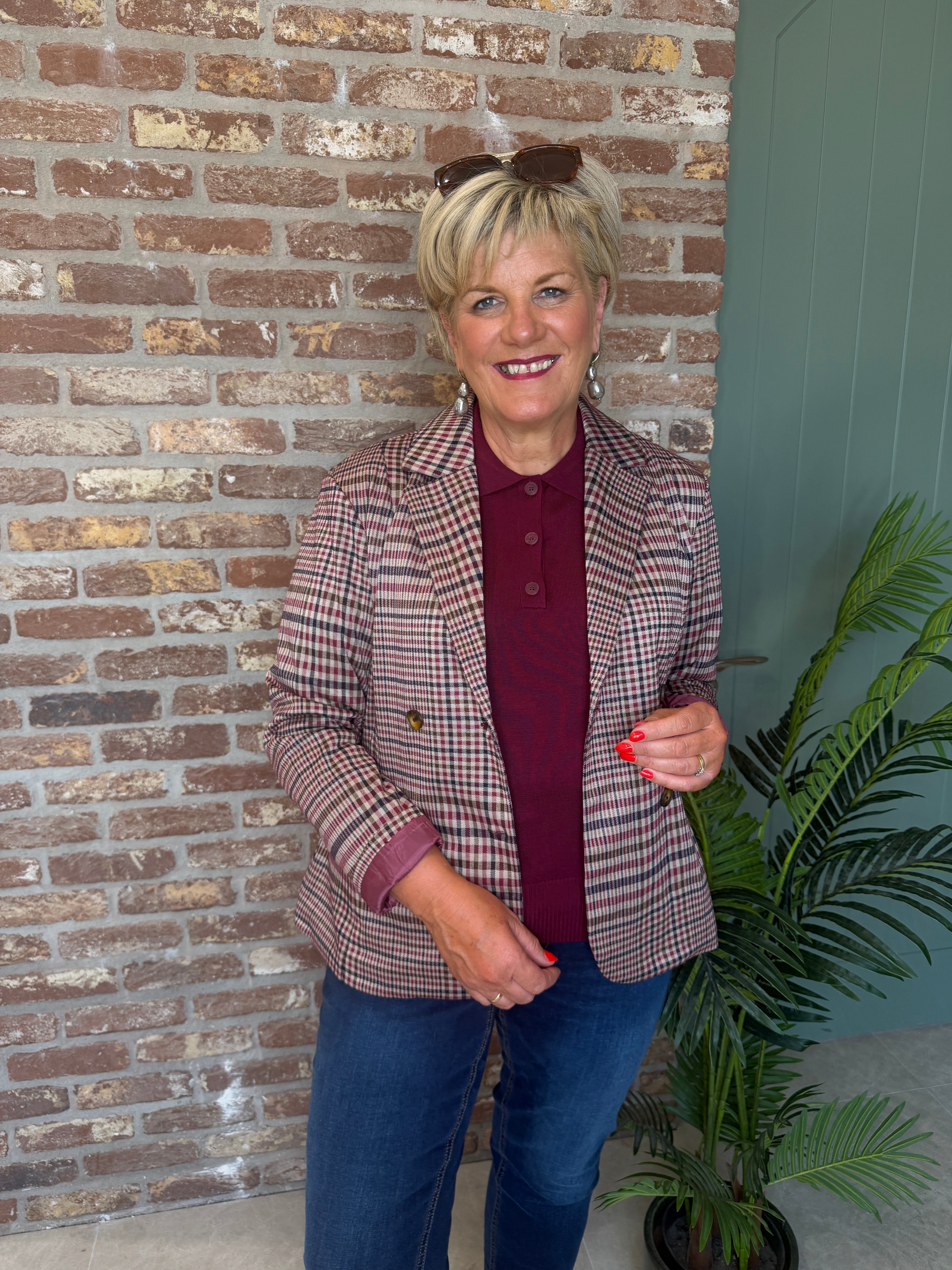 Ichi Ikate Checked Blazer In Multi