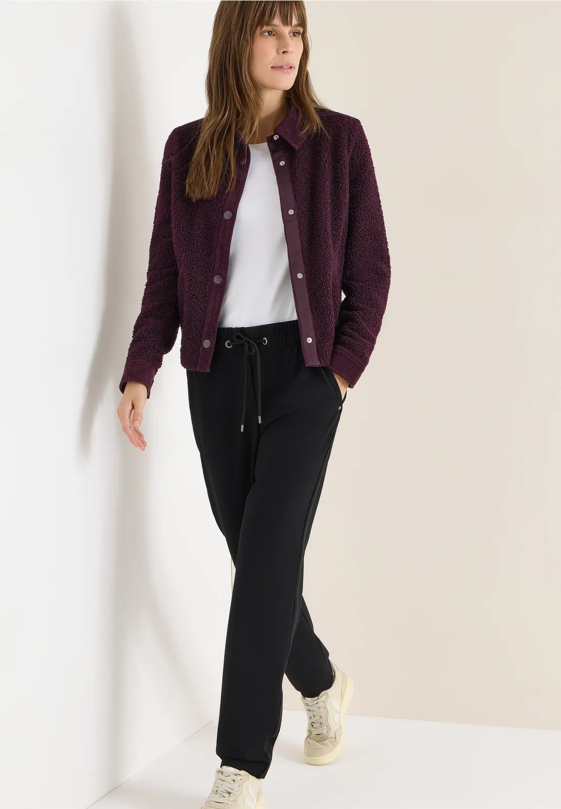 Cecil Tracey Trousers With Sparkle Tape In Black