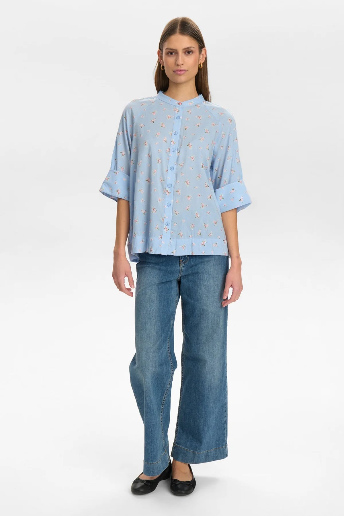 Nümph Nululiana Shirt In Cerulean