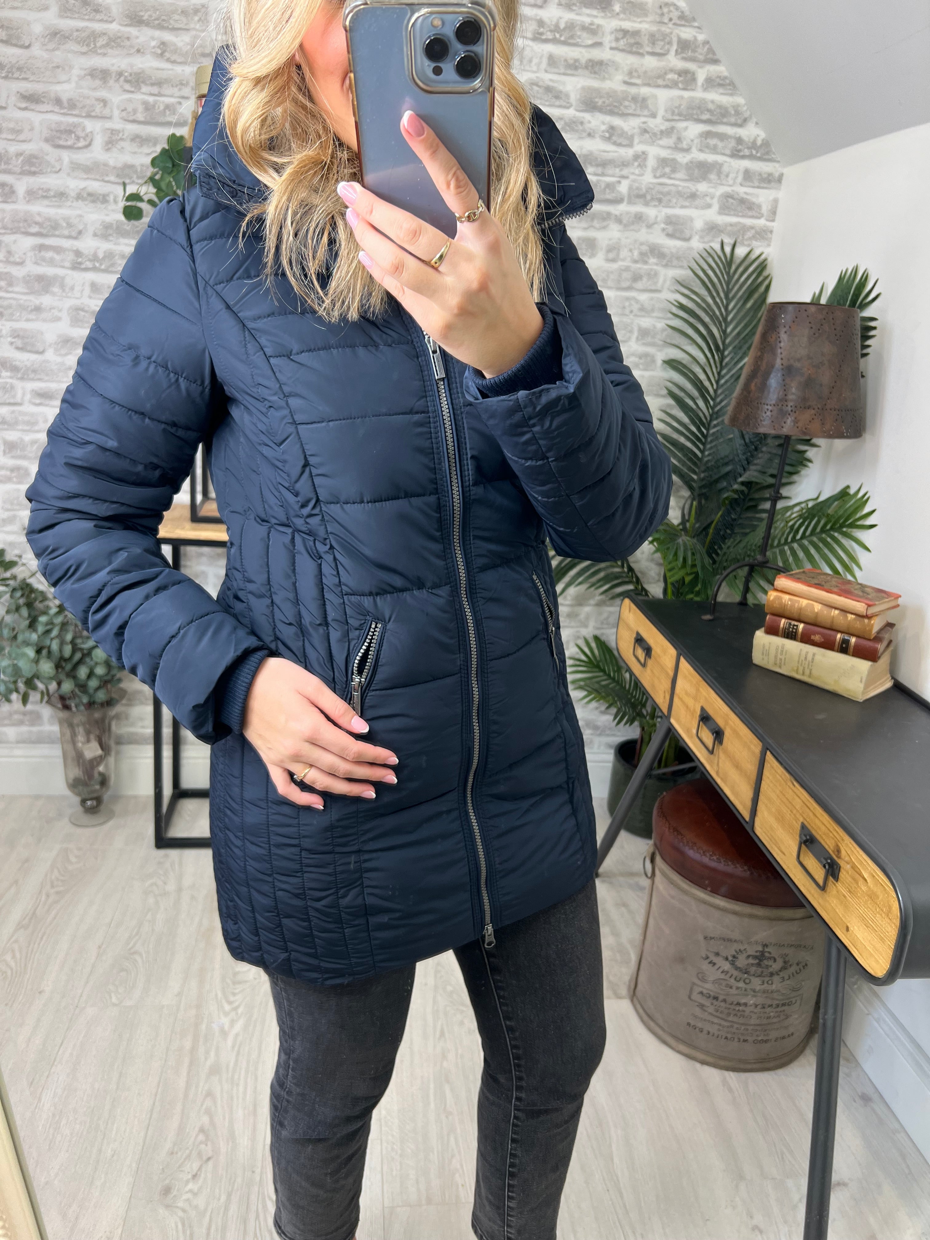 Soya Concept Nina Coat In Navy