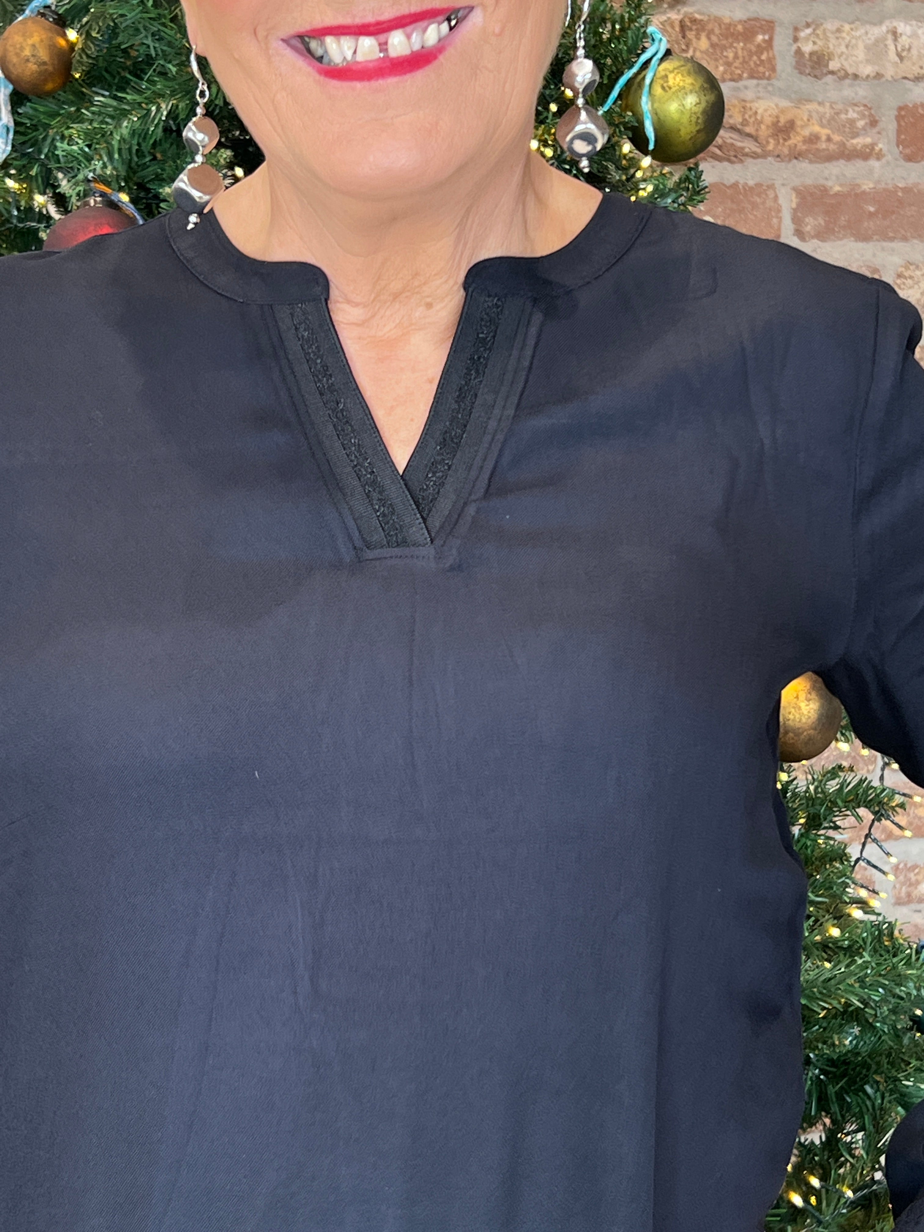 Cecil Blouse With Decor In Black