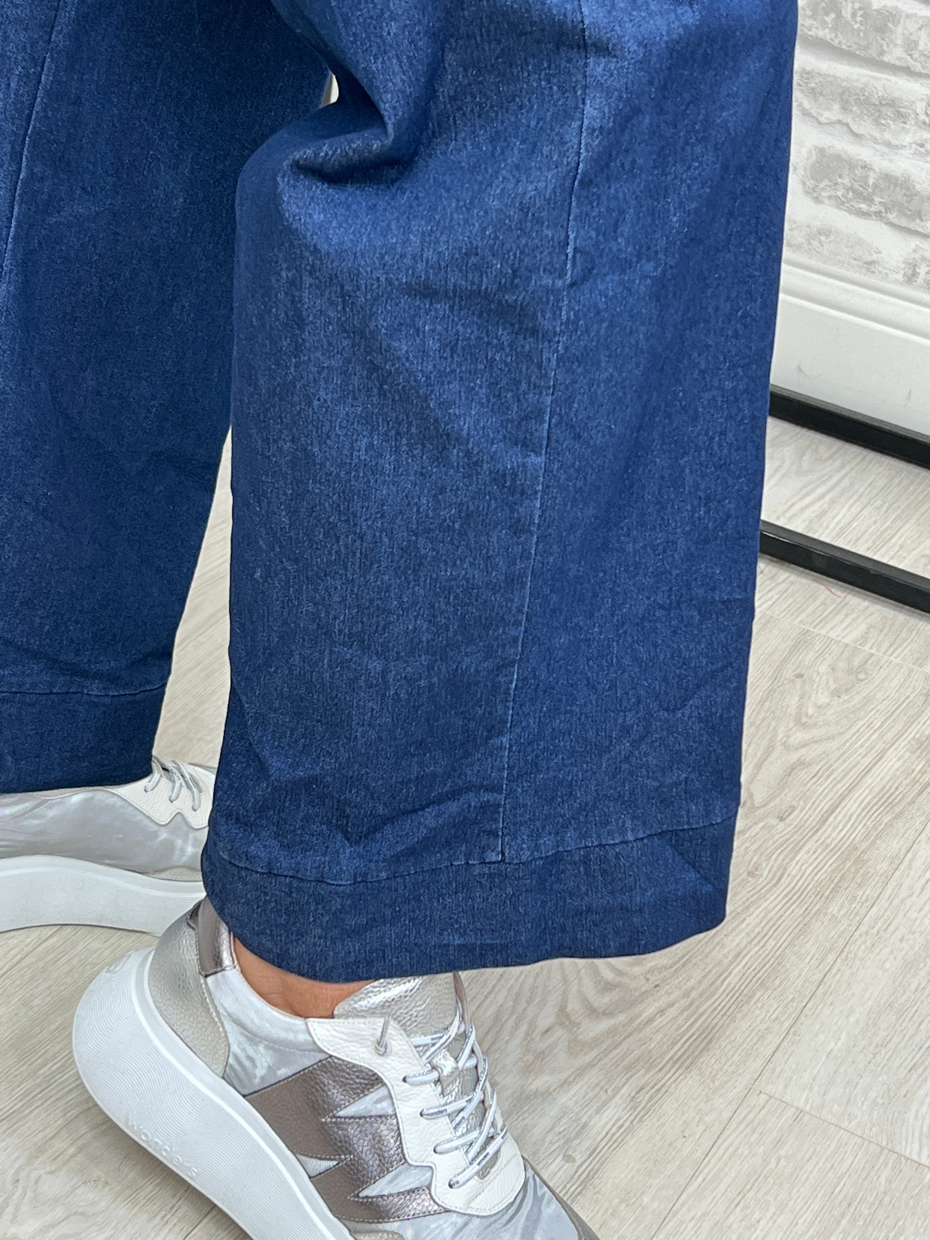 Deck By Decollage Wide Leg Jeans In Denim