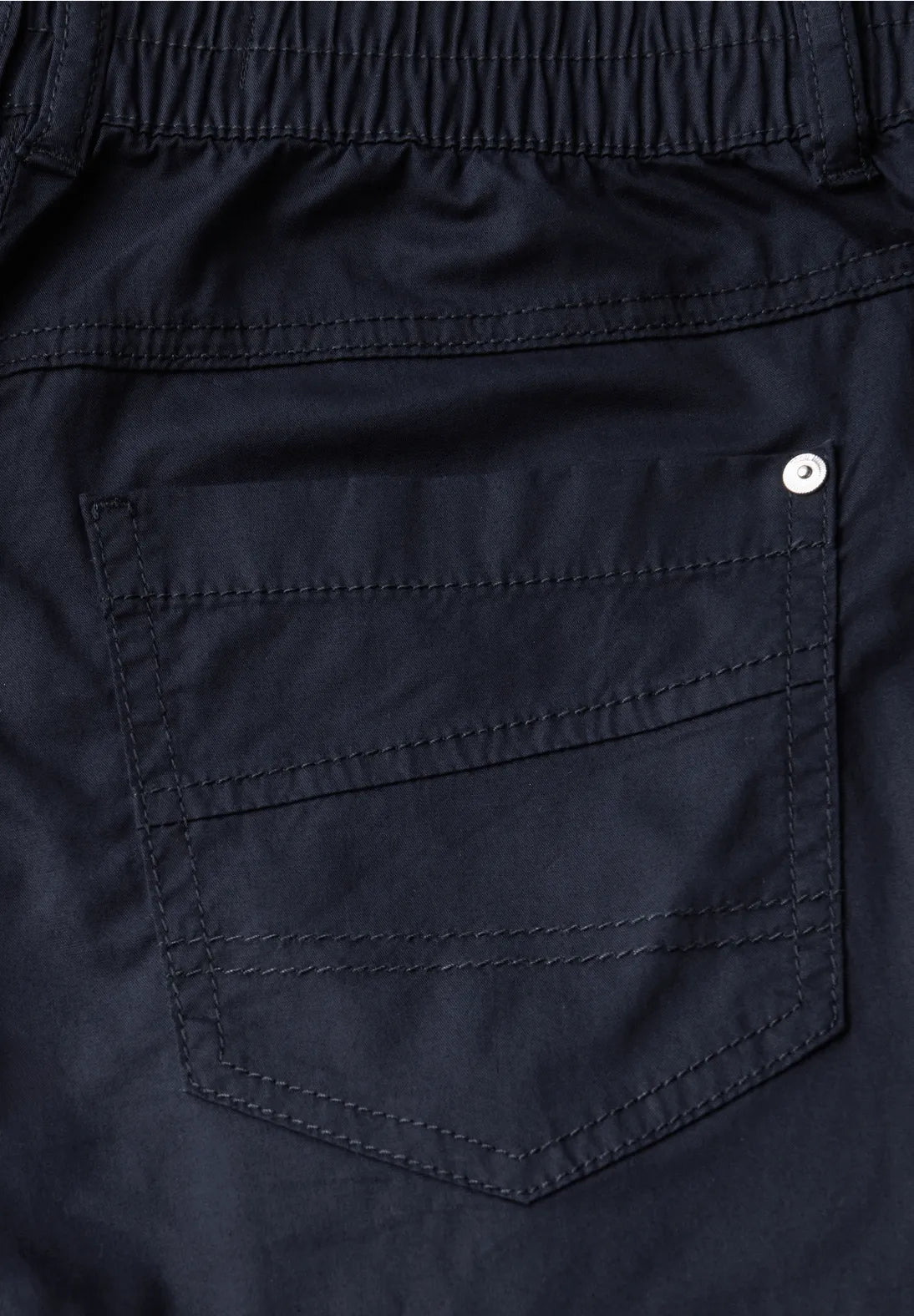 Cecil New York Cropped Trousers In Urban Dark Blue