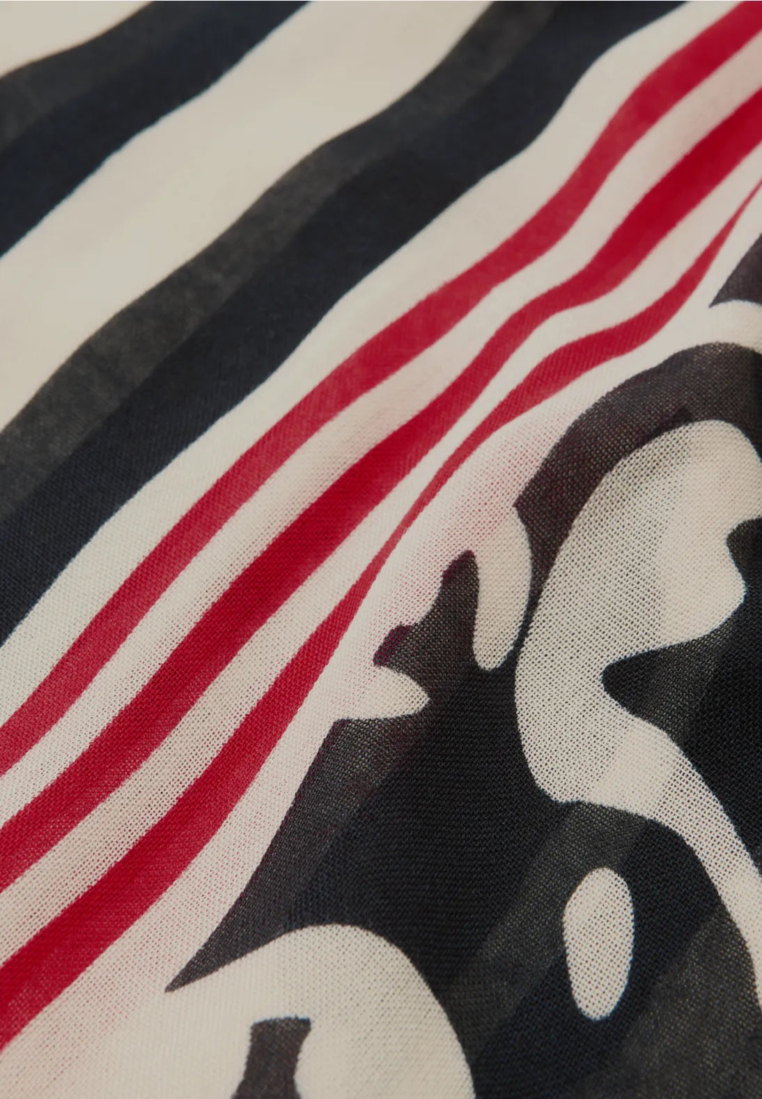 Street One Print Loop Snood In Shadowed Navy