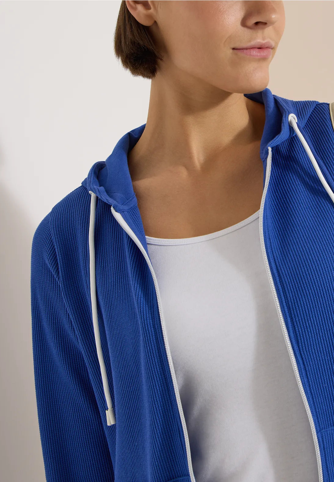 Cecil Structured Jacket In Deep River Blue
