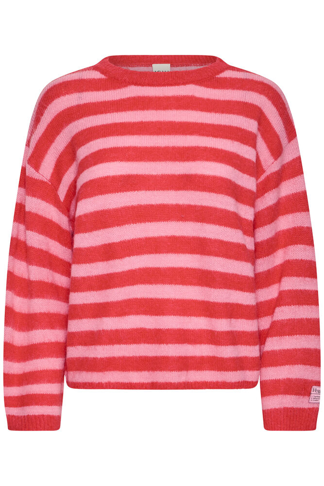 Ichi Ihblush striped Pullover In Pink Multi