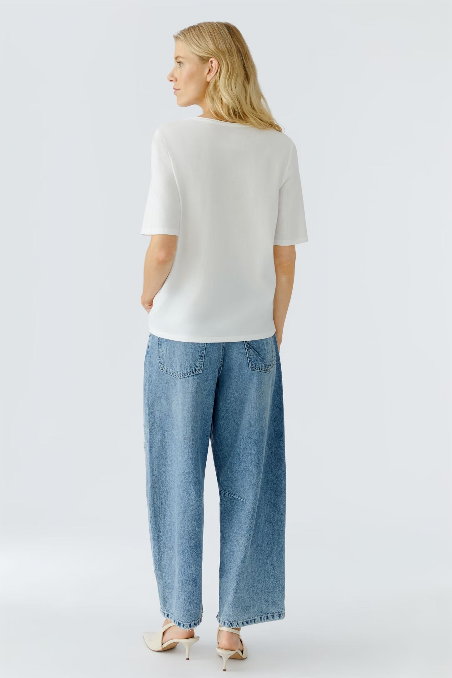 Oui Sparkle T-shirt In Cloud Dancer