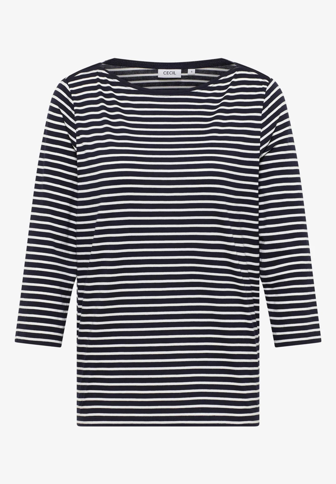 Cecil Striped Top In Navy