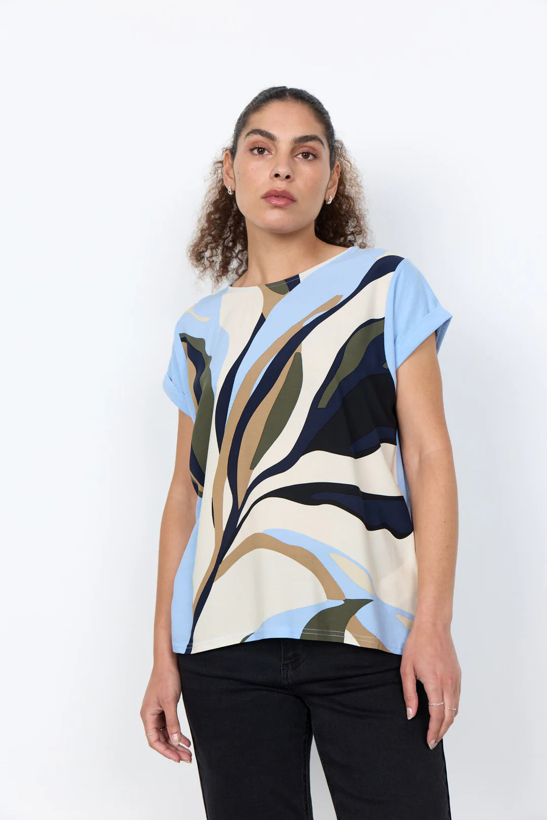 Soya Concept Gail Blouse In Blue Multi