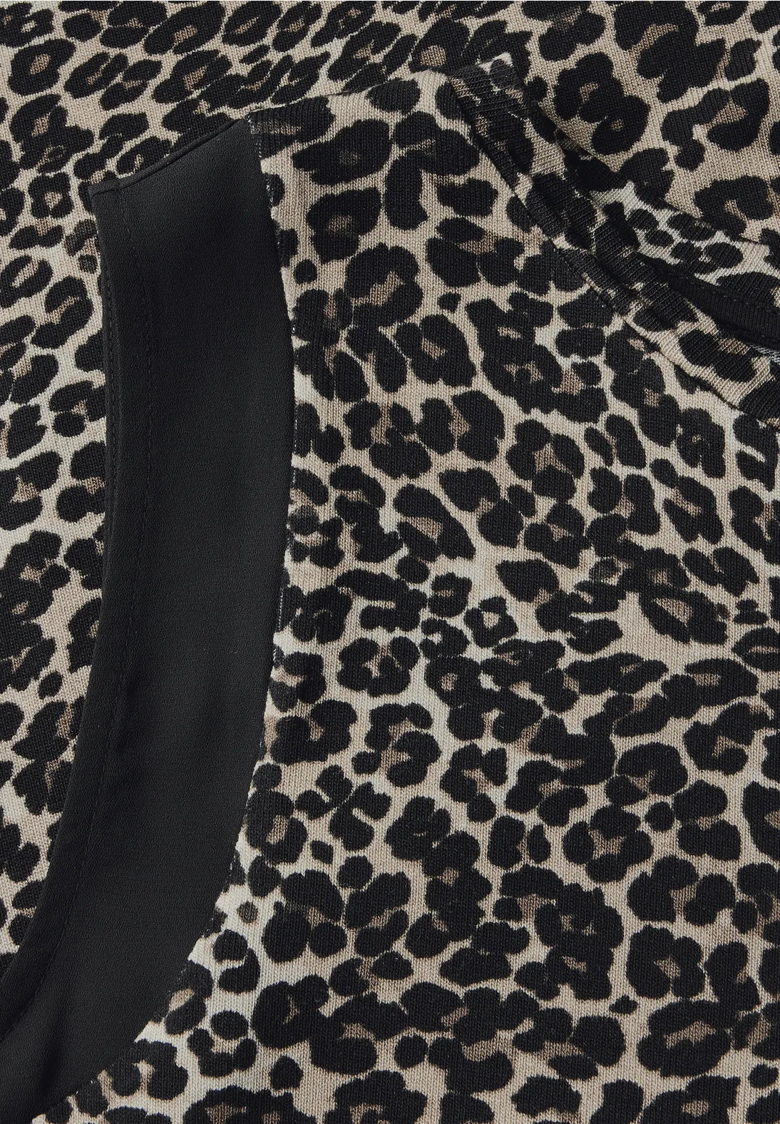 Street One Leopard Top In Black Multi