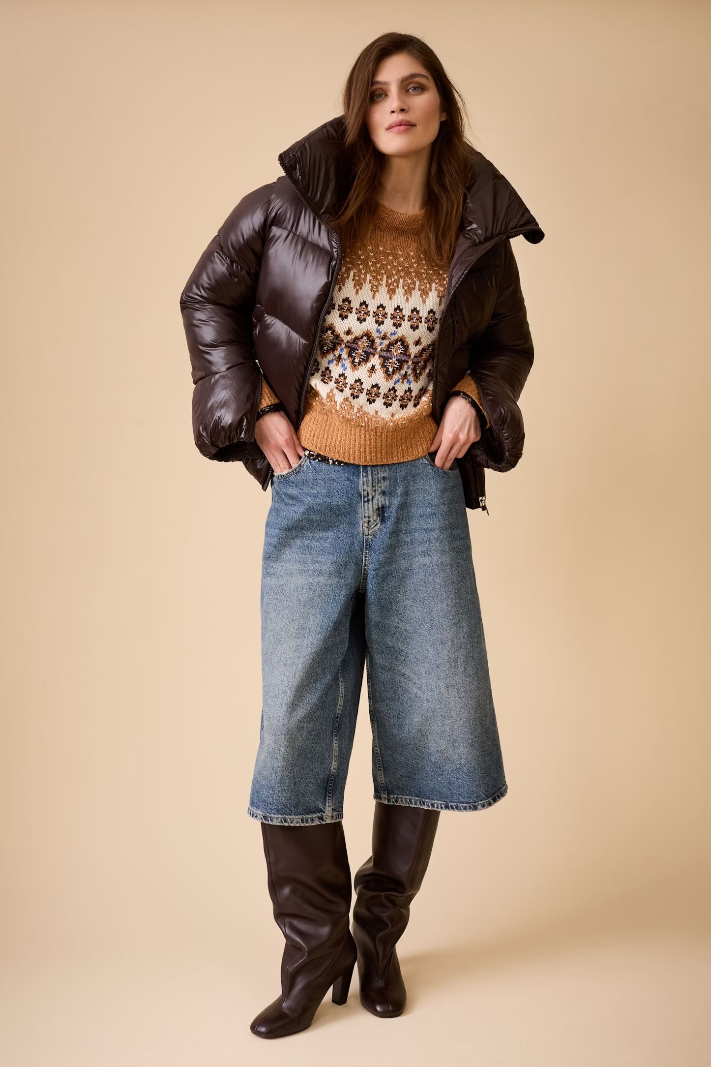 Oui Outdoor Jacket In Ganache