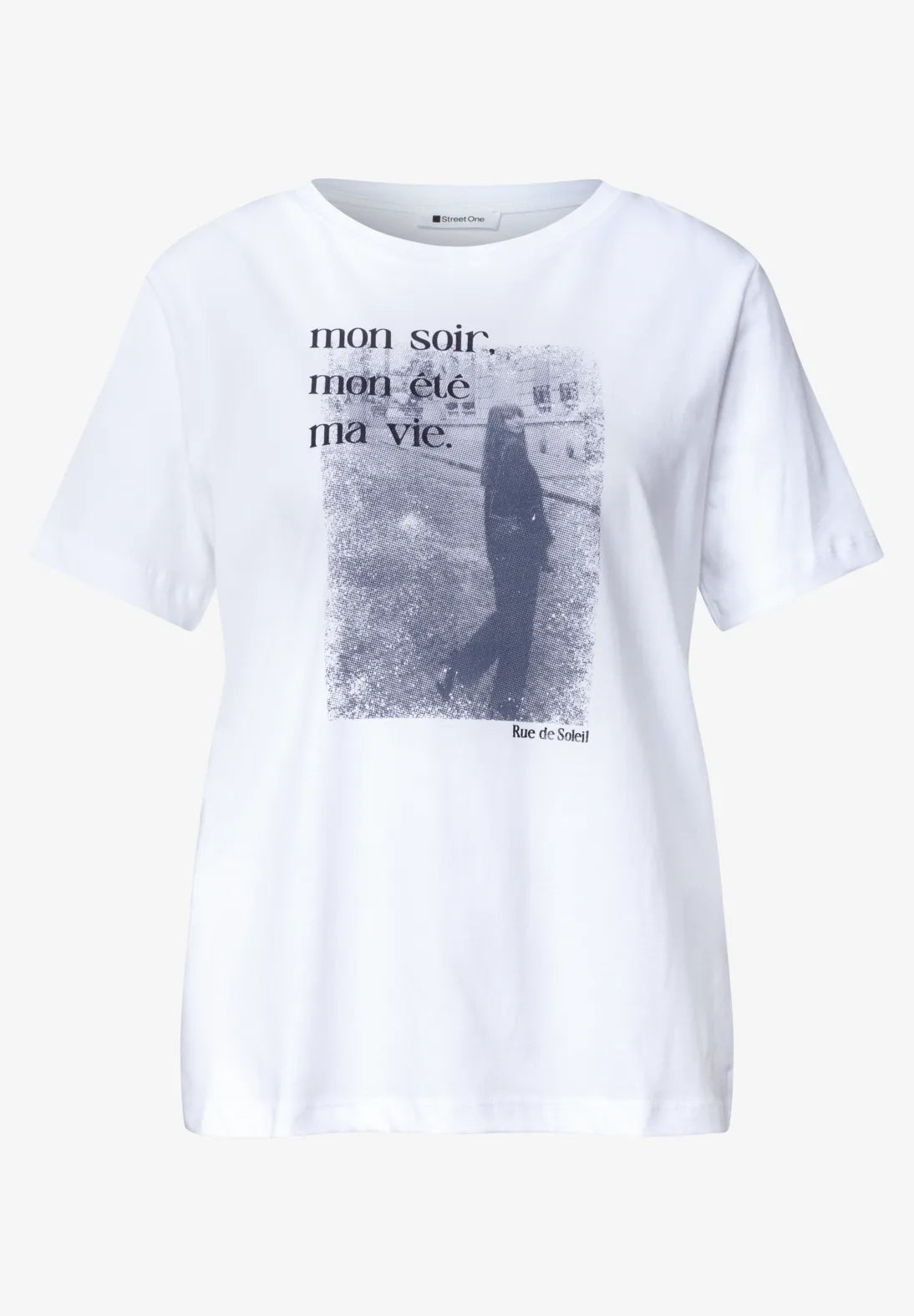 Street One photo print t-shirt in white