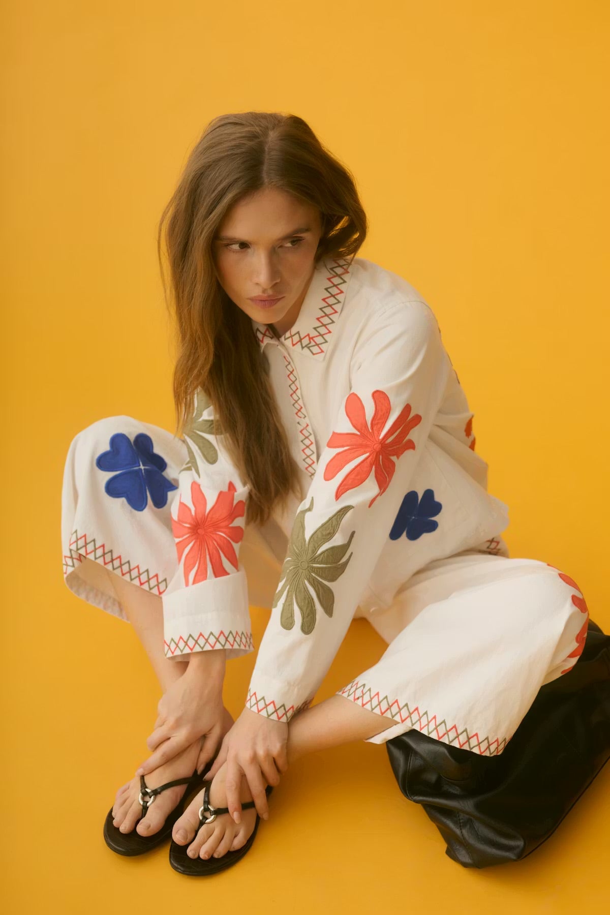 Culture Embroidery Jacket In Spring Gardenia