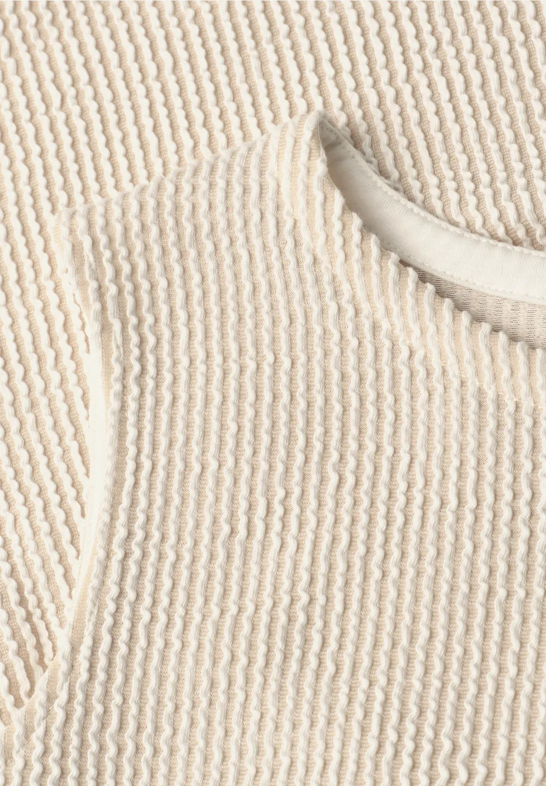 Street One Stripe Top In Clay Sand
