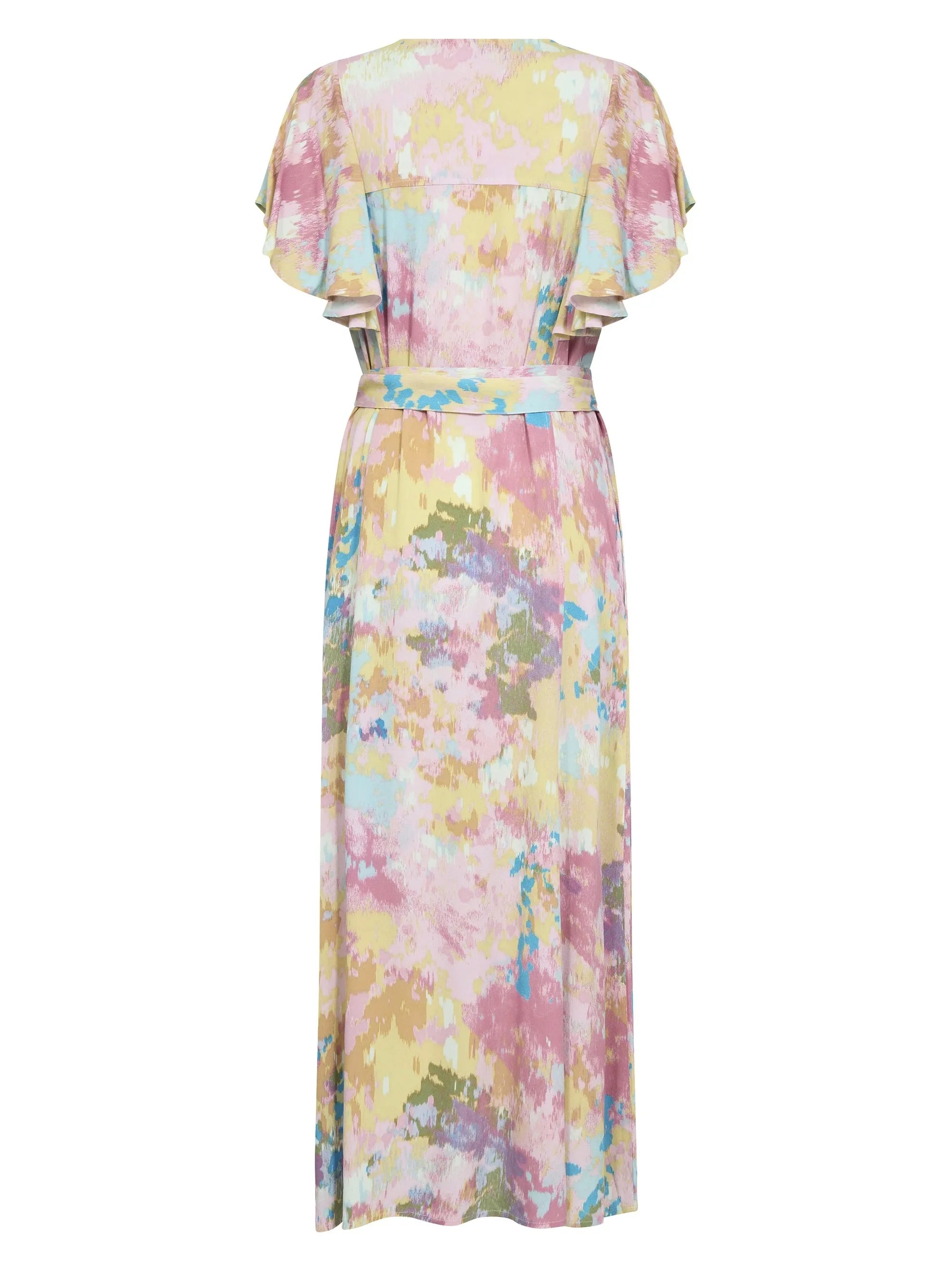 Culture Andrea Dress In Pink Abstract