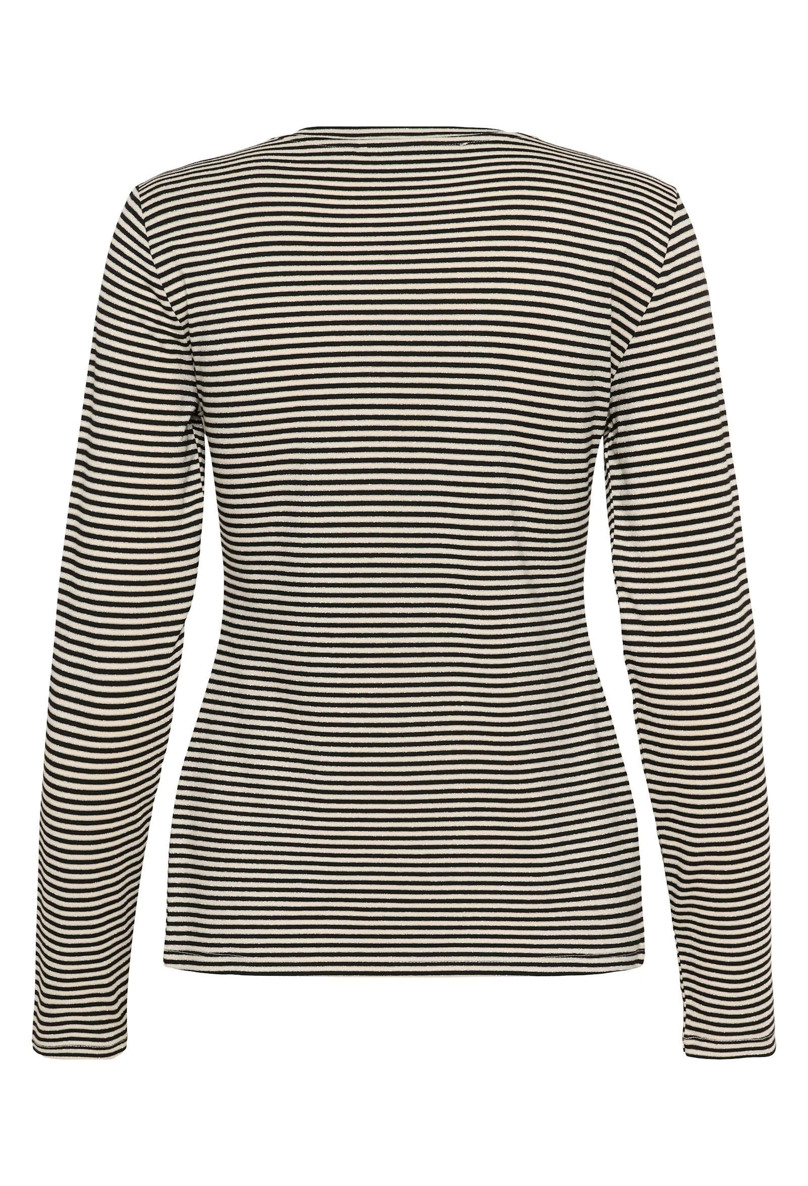 Culture Striped Top In Black & White