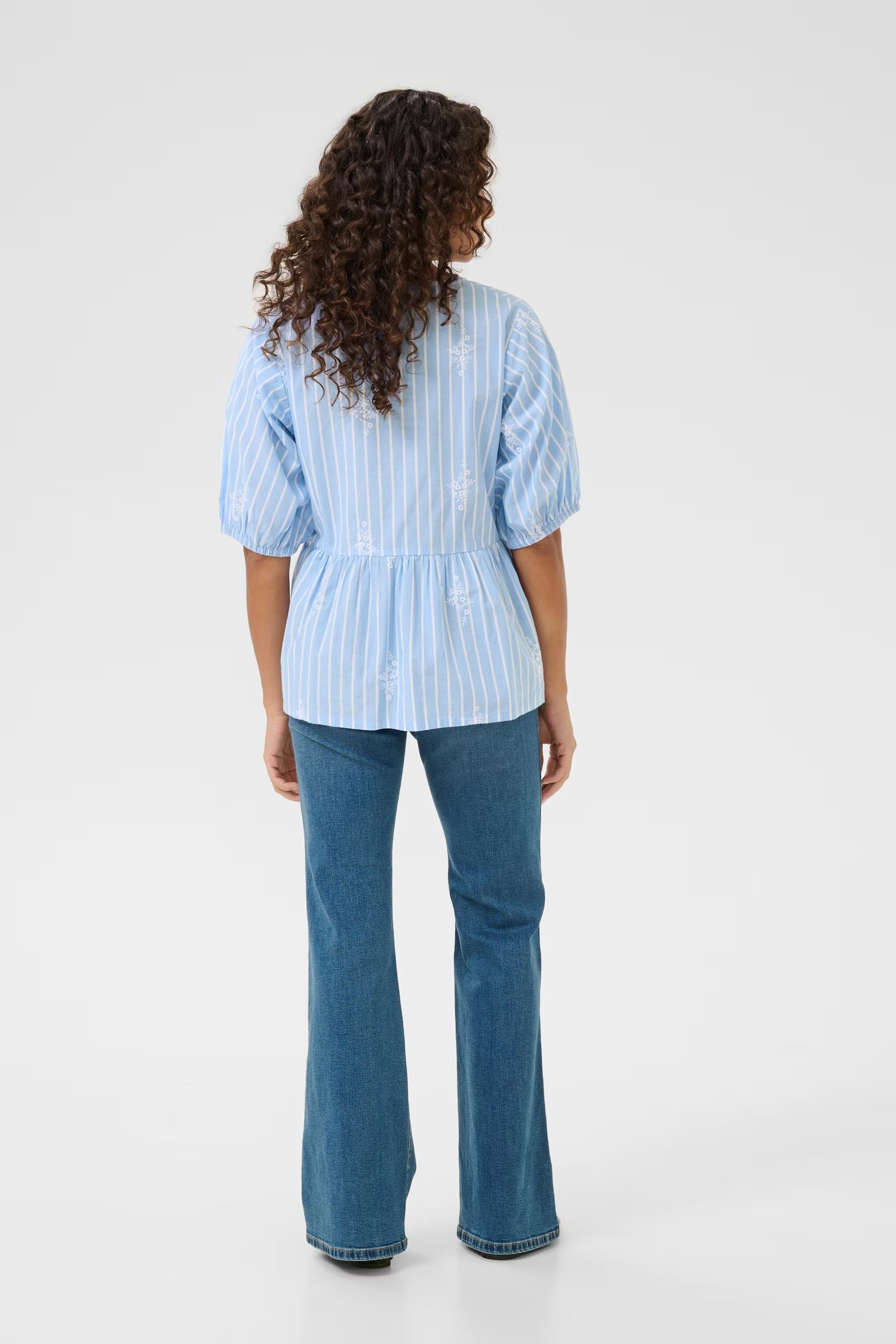 Culture Cubaloo Blouse In Blue Stripe