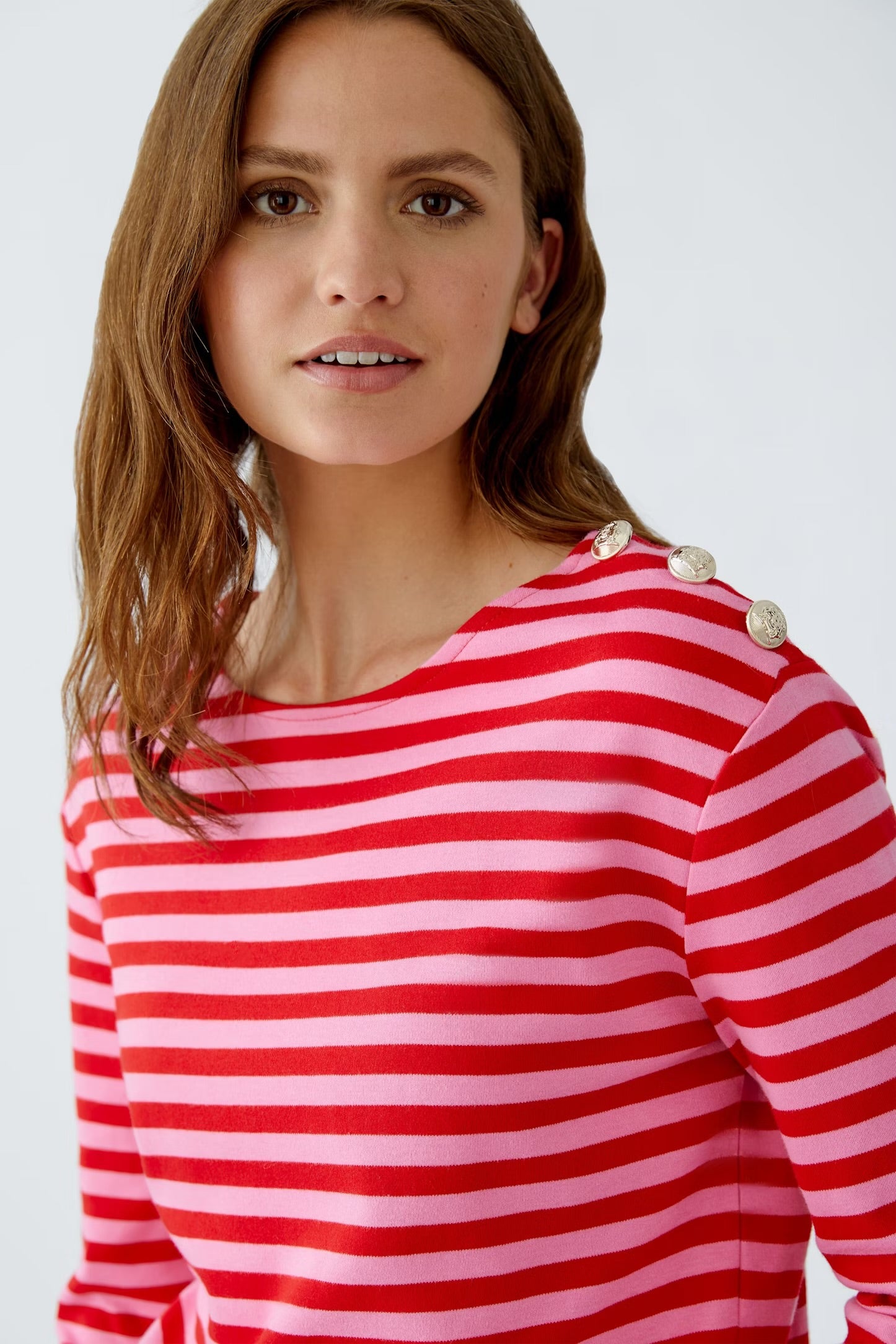 Oui Sunala Top In Red Rose