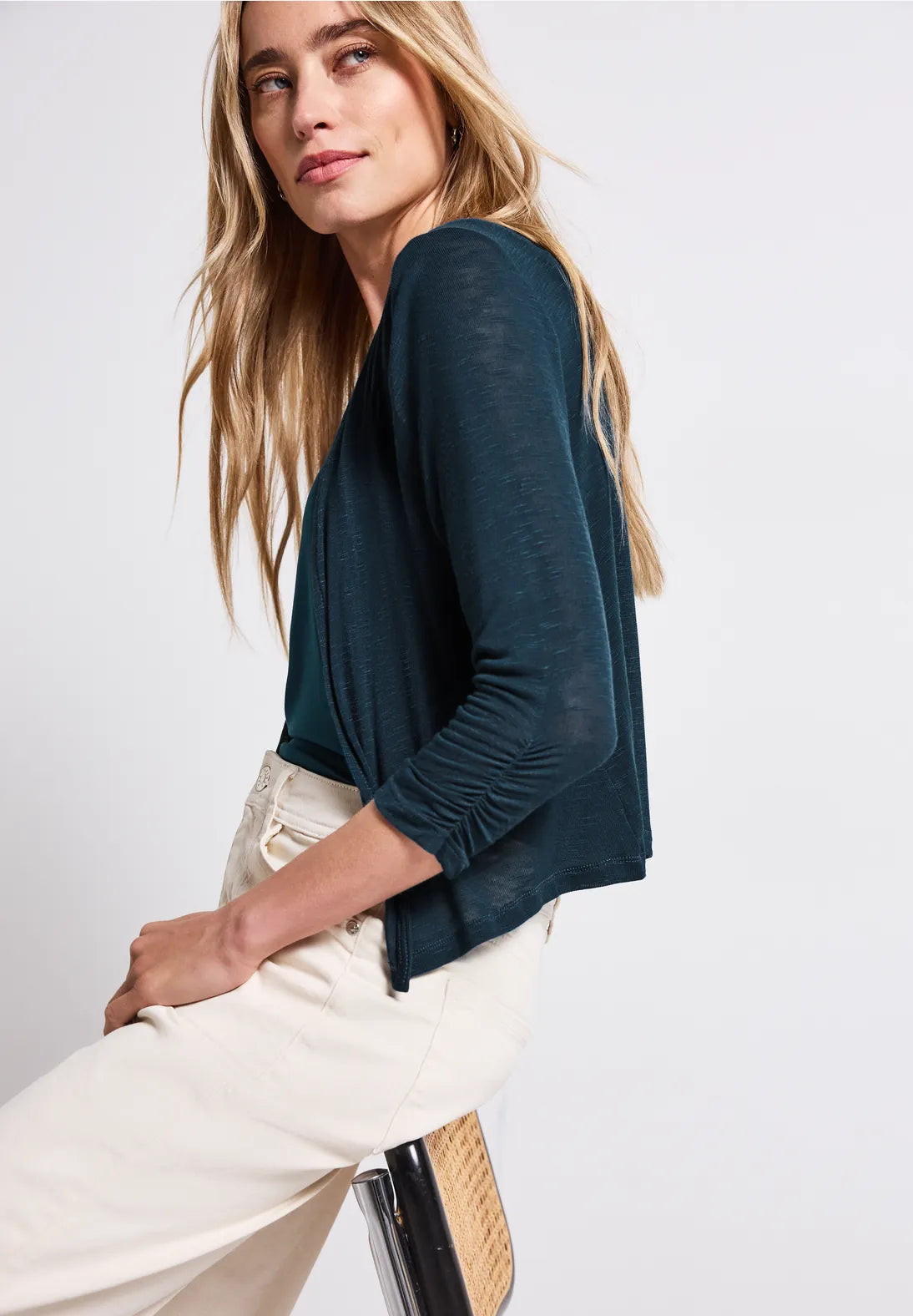 Street One Over Jacket In Tide Blue