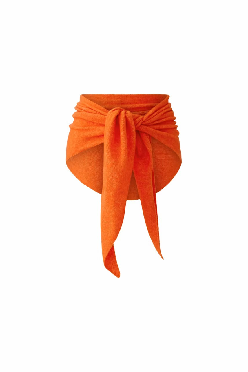 Triangle scarf in orange