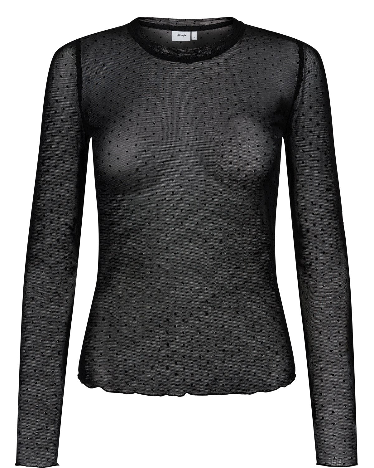 Nümph Nujinnie Spot Top In Black