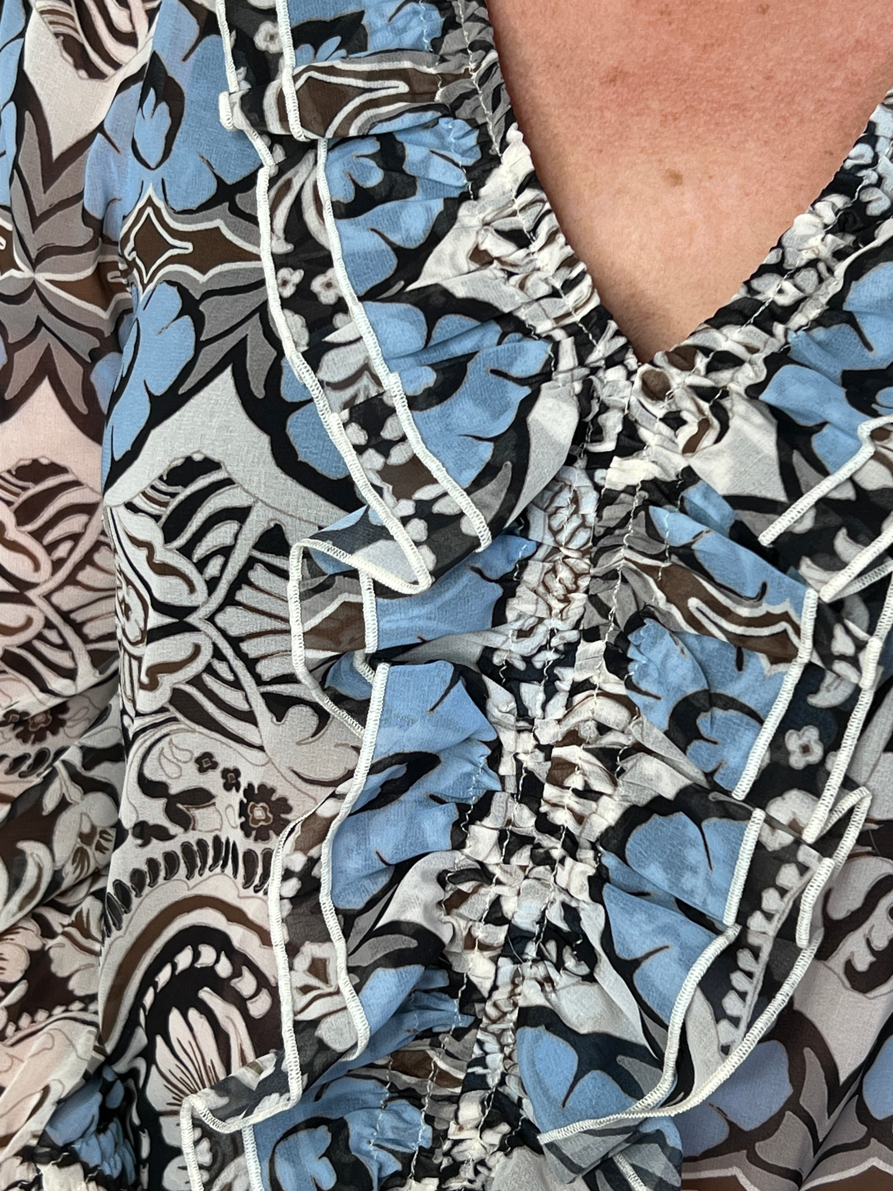 Monari Ornament Pattern Blouse In Multi