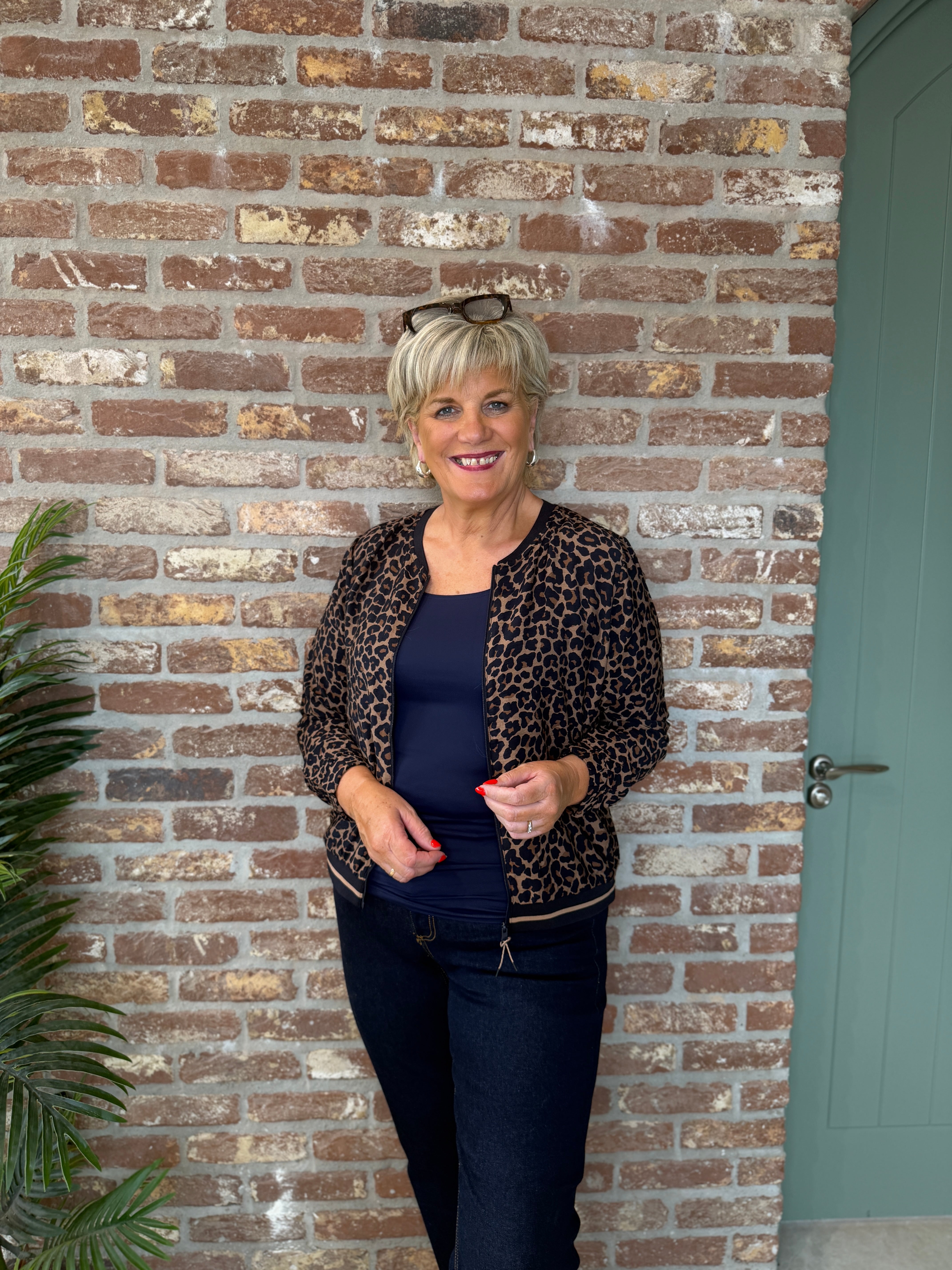 Leo Zipped jacket in Creamy Mocha