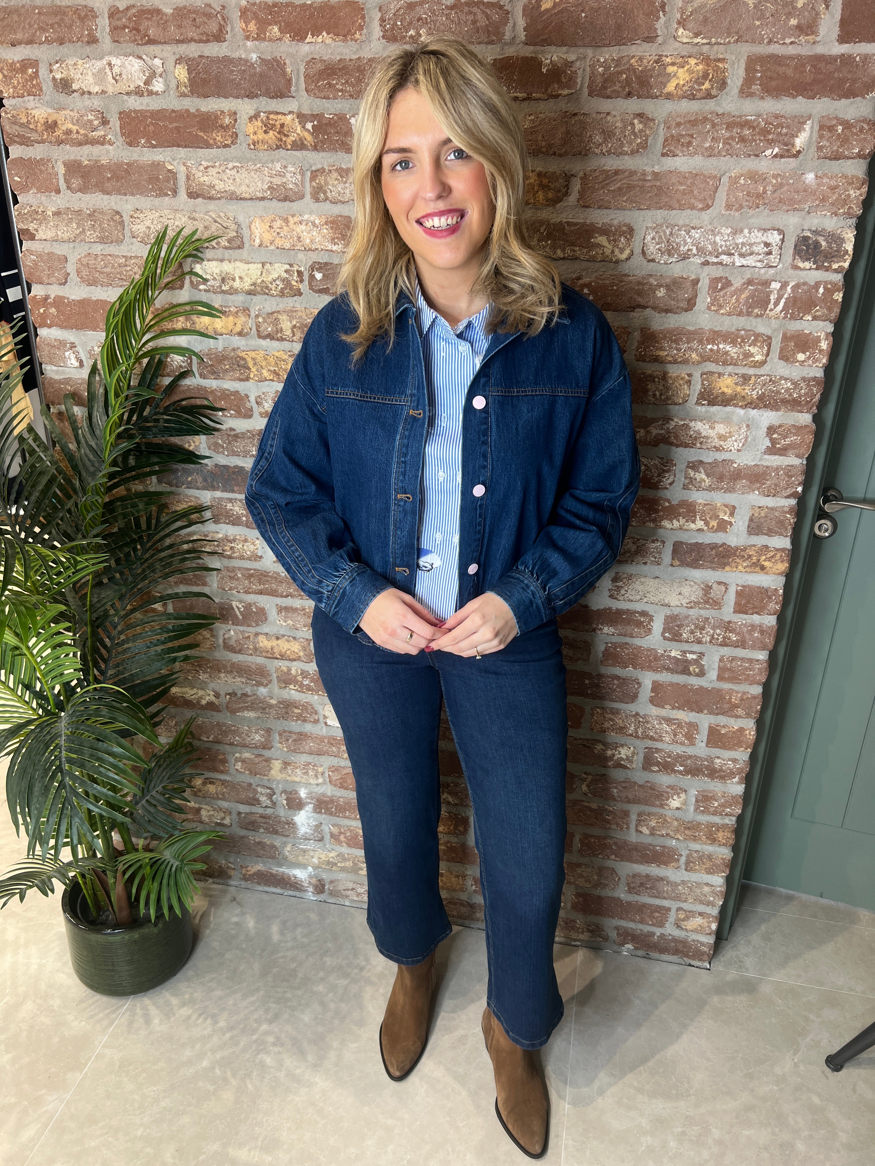 Nümph Nuaddison Denim Jacket In Medium Blue