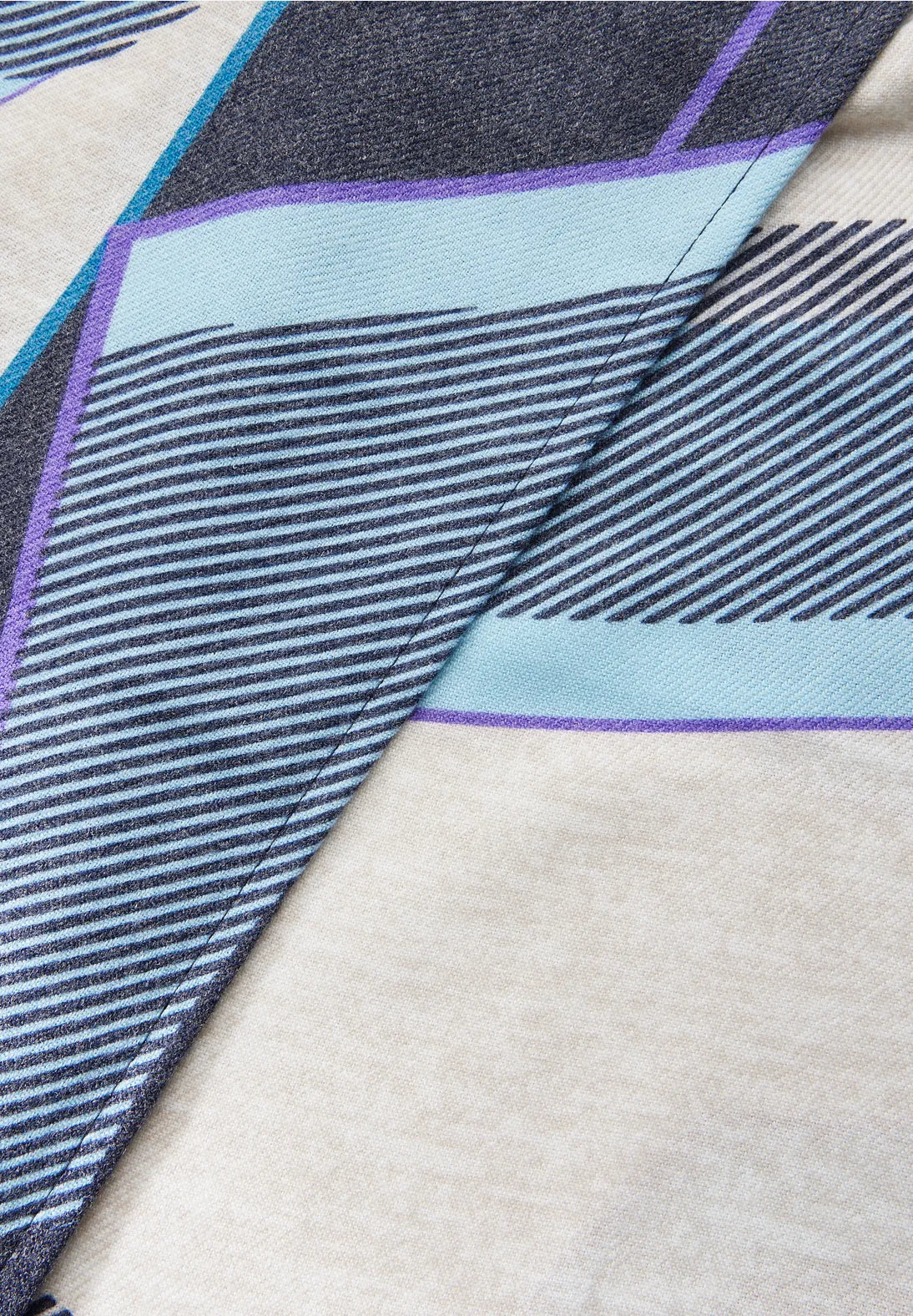 Cecil Cosy Printed Scarf In Dark Navy Blue