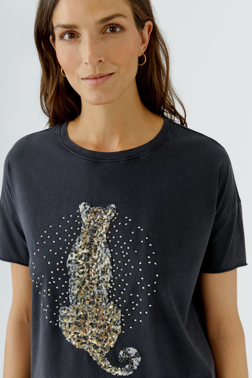 Sequence t-shirt in washed out black