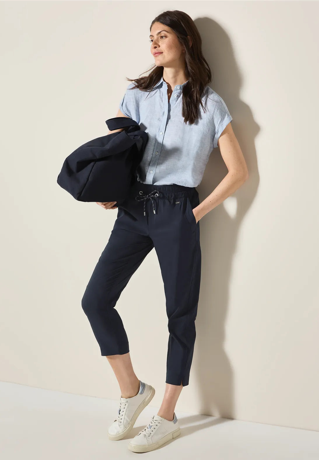 Cecil Tracey Summer Trousers In Universal Blue