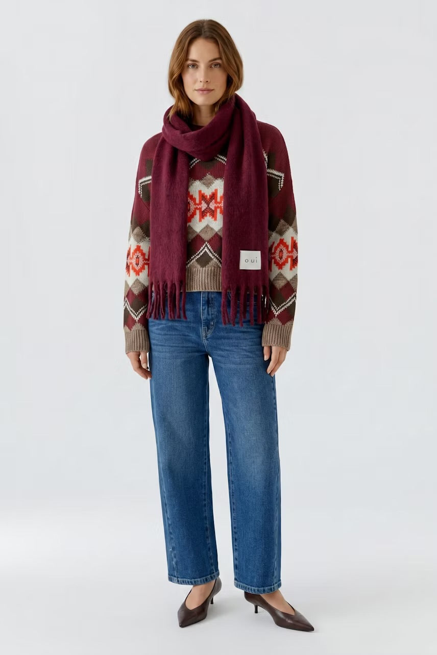 Scarf in Bramble berry