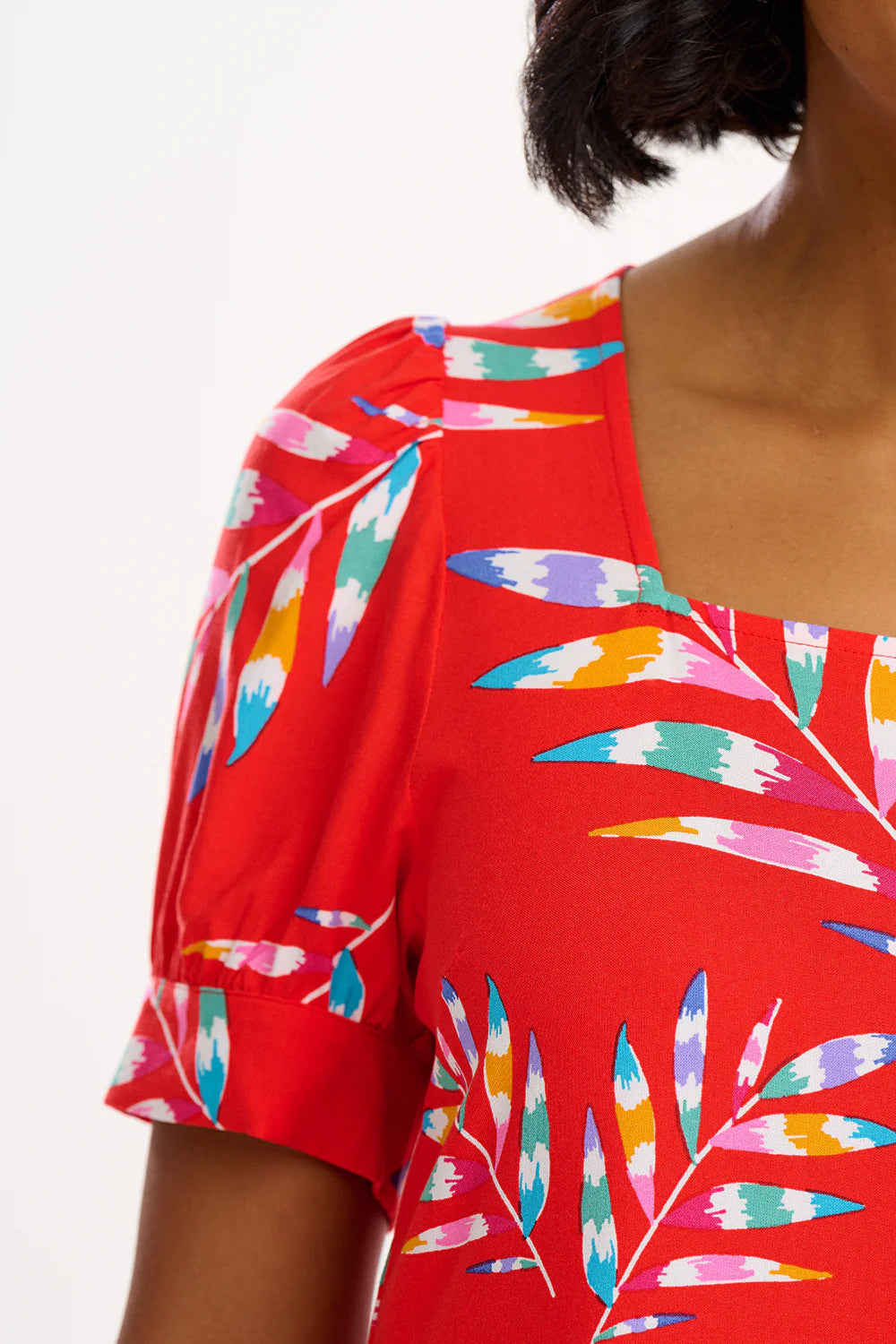 Sugarhill Brighton Shelia Mini Smock Dress In Red