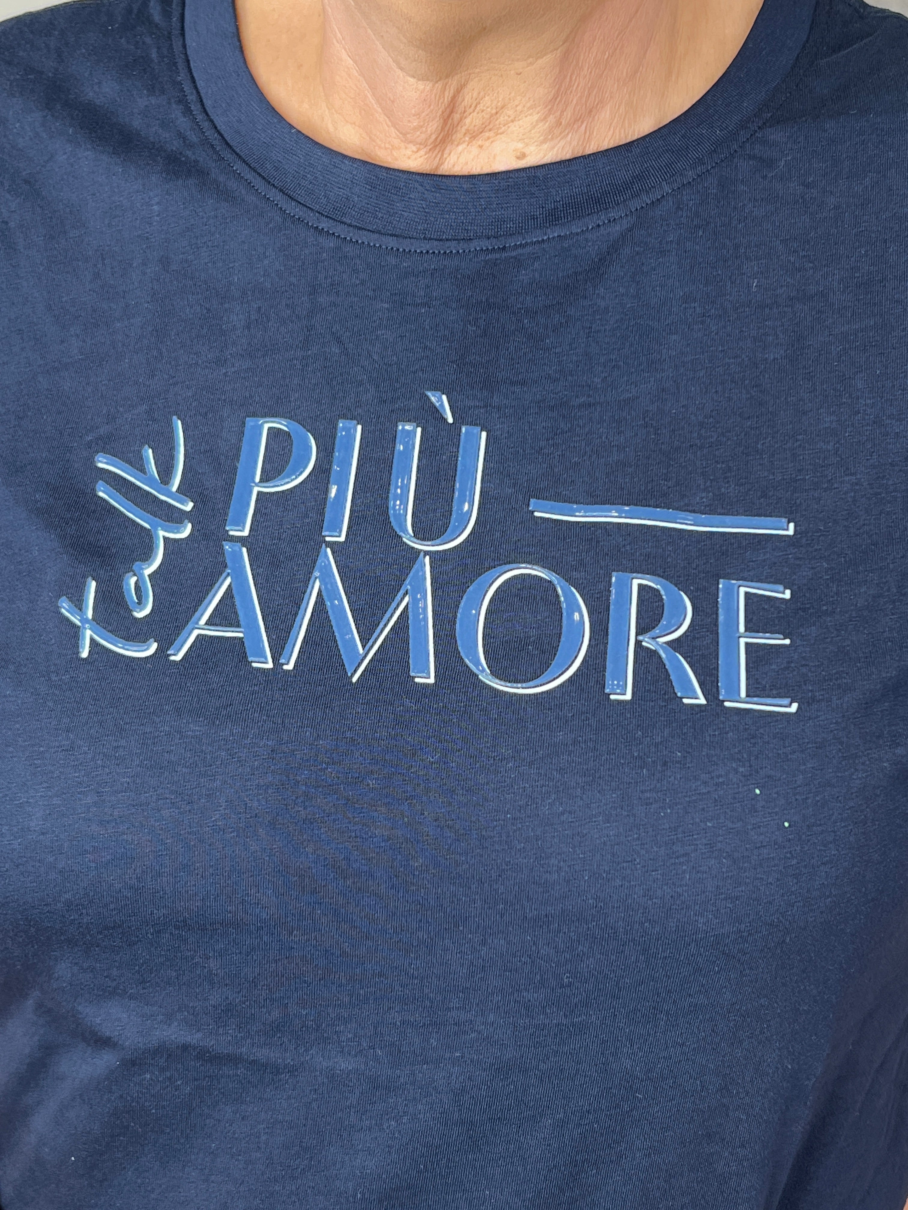 Cecil T-Shirt With Wording In Universal Blue