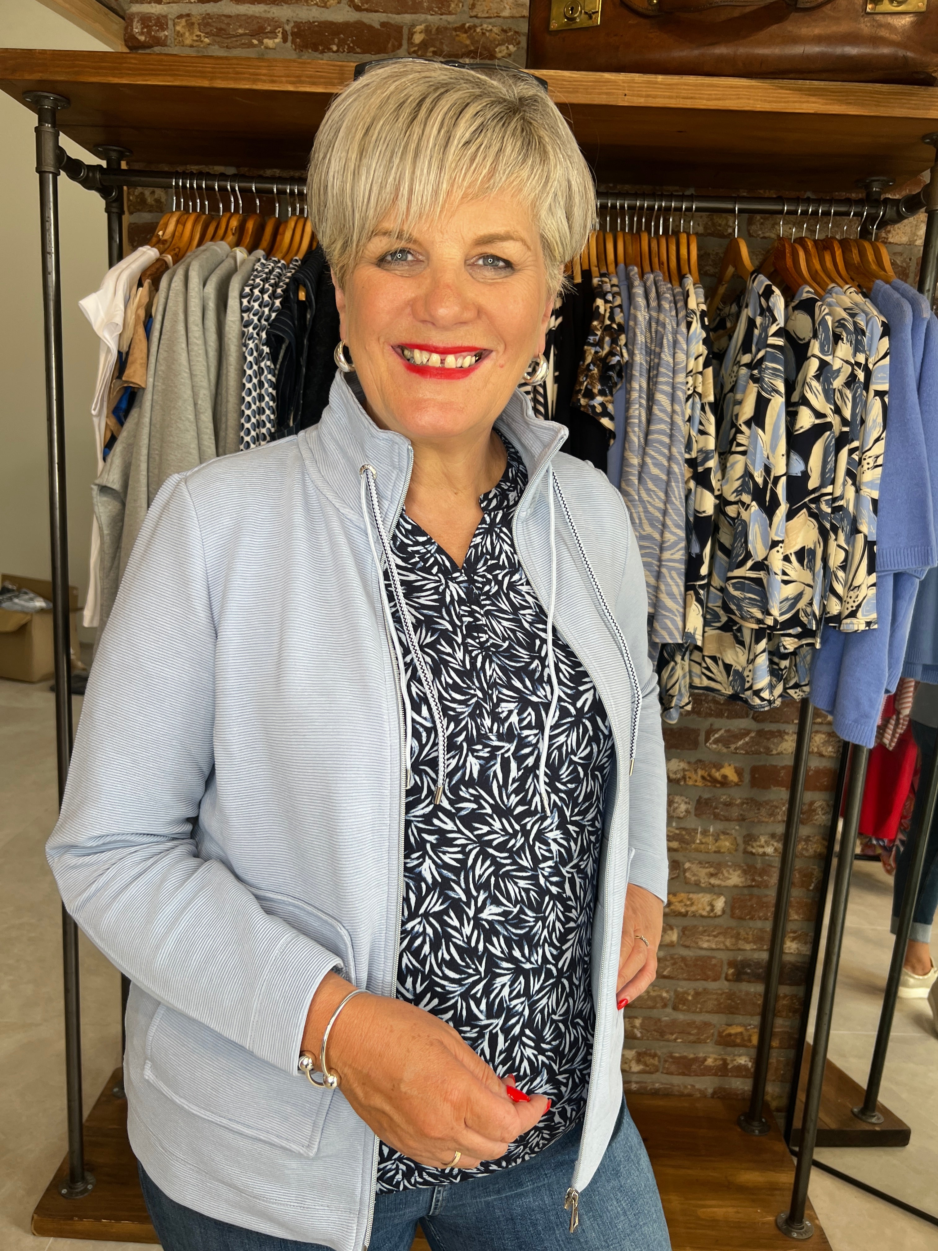 Cecil Ottoman Jacket In Mountain Blue