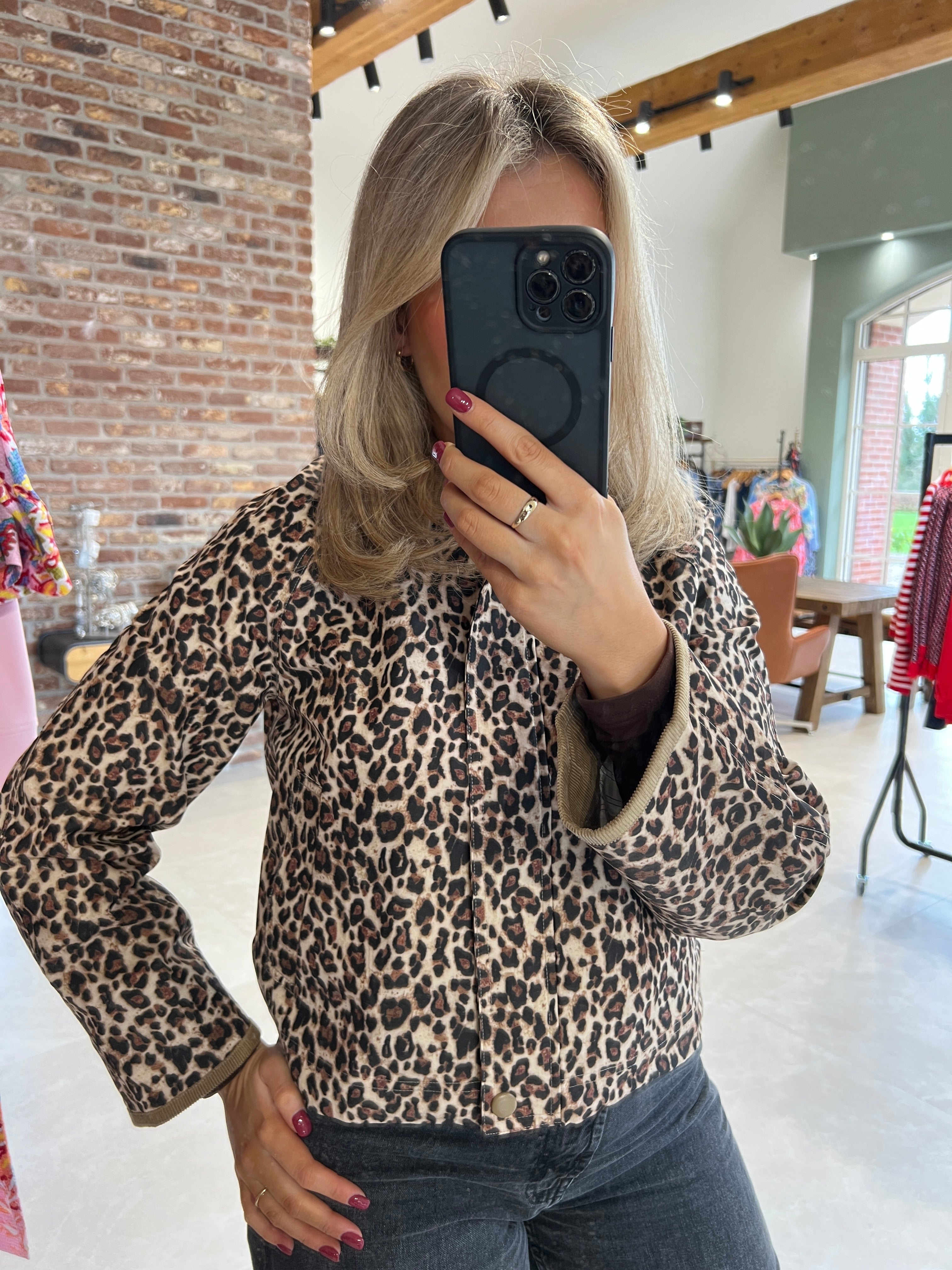 Saint Tropez Leo Jacket In Black Multi