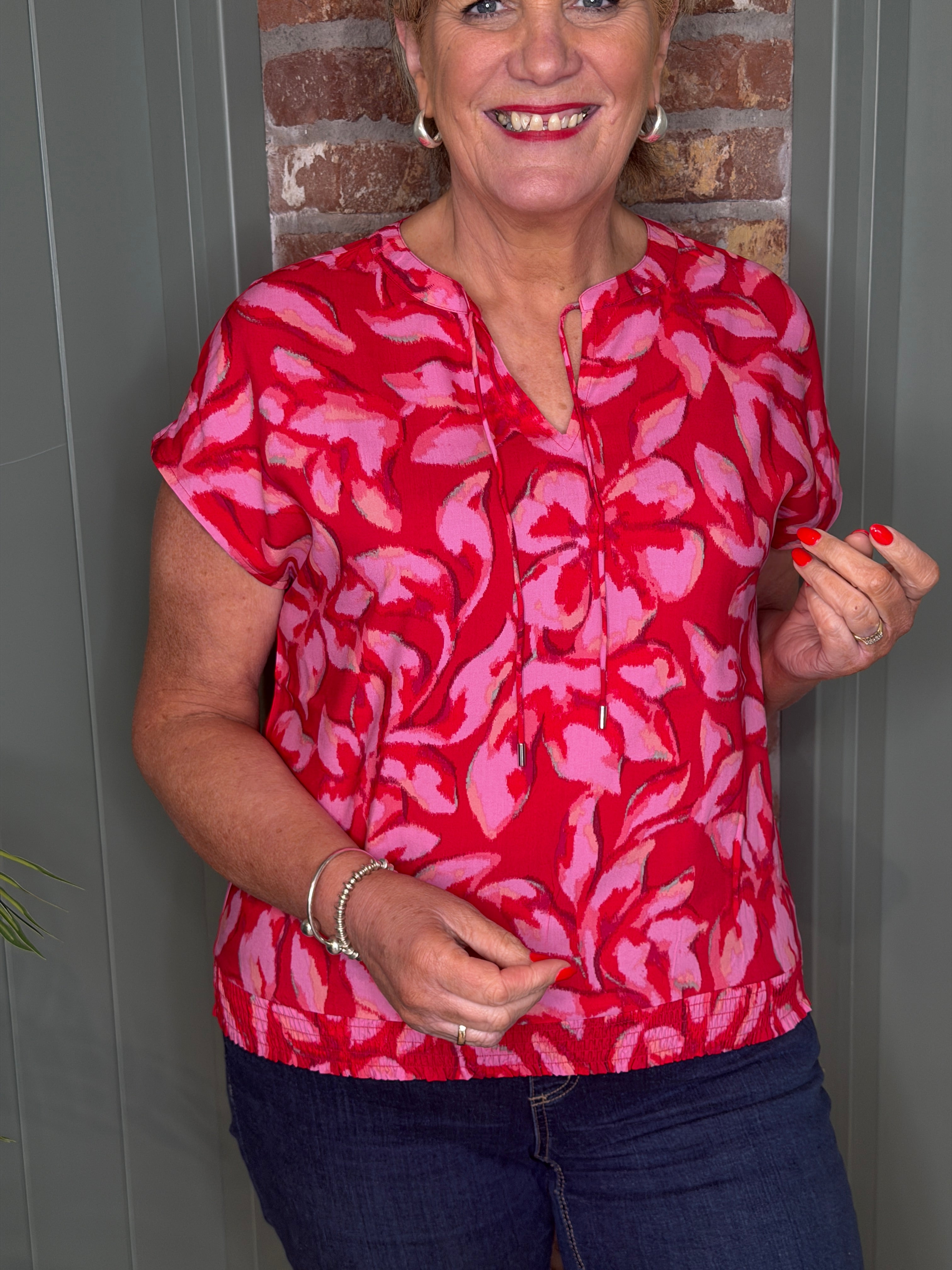 Street One Blouse In Salsa Red