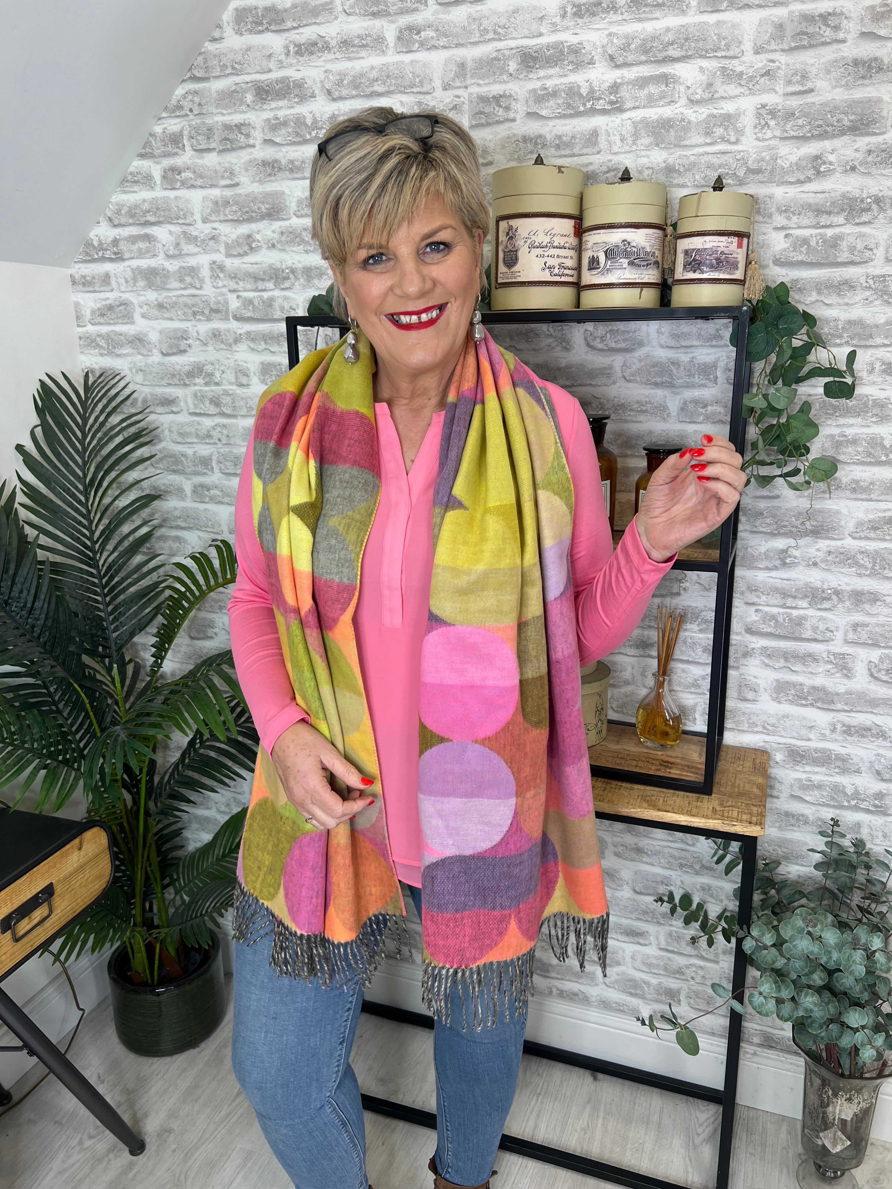 Milano Italy Top With Pockets In Candy